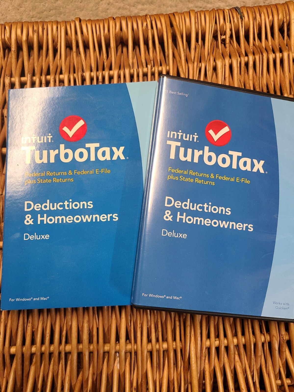 TurboTax Deluxe 2014 Federal and STATE returns. Deductions and Homeowners!