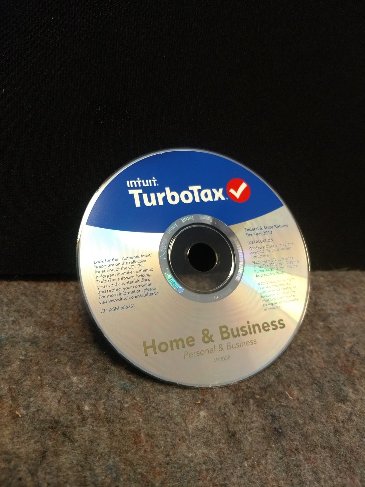 2013 TurboTax Home & Business federal e-file & state tax return for PC & Mac CD