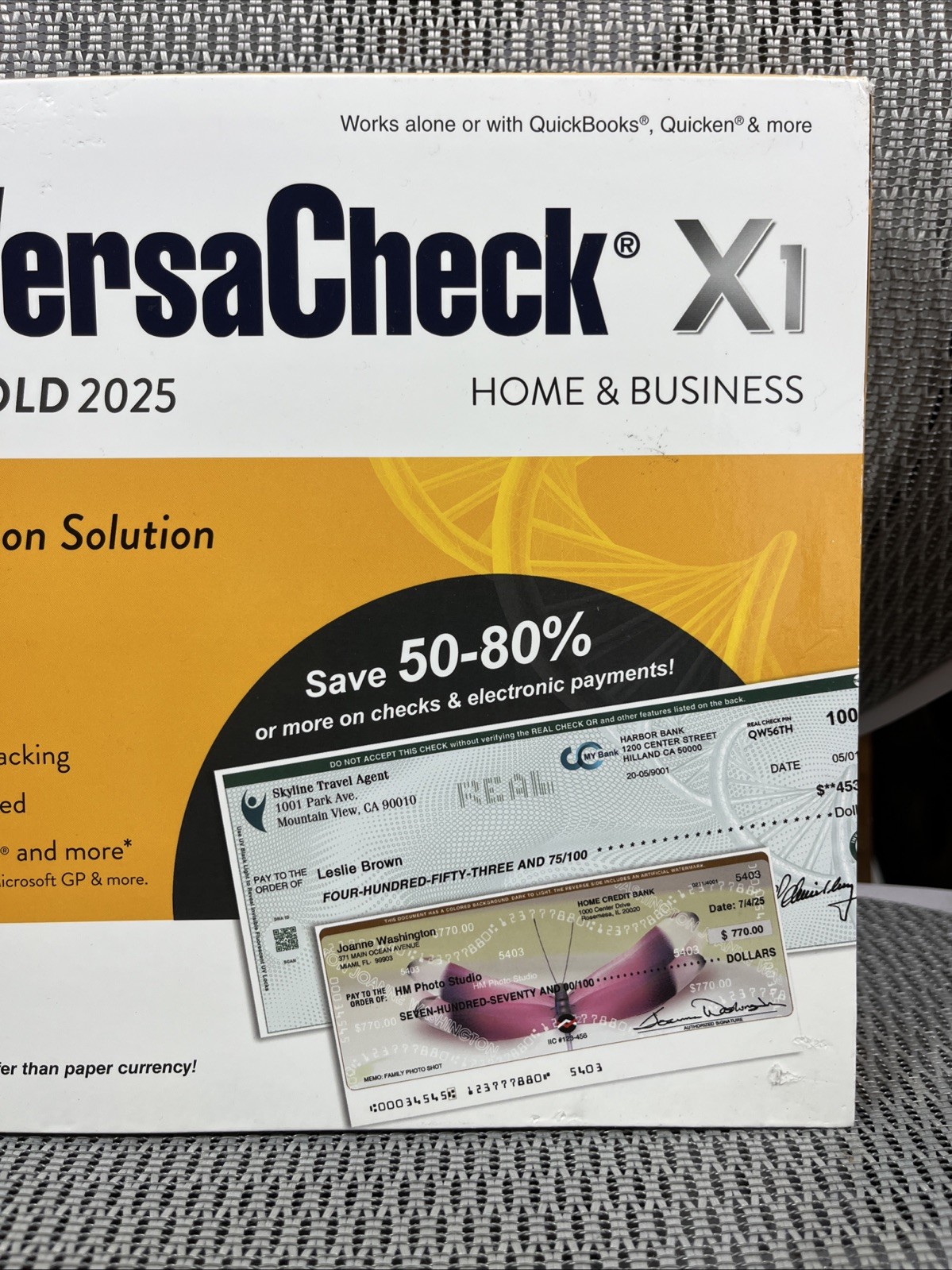 VersaCheck X1 Gold 2025 Finance & Check Creation Solution Commercial Windows