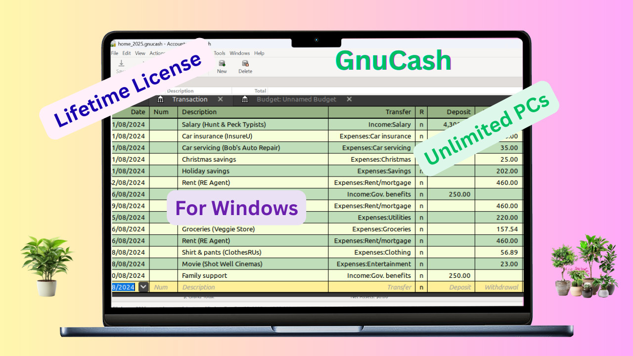 Personal Small Business Finance Software 2026 Windows Manage Money Budget USB