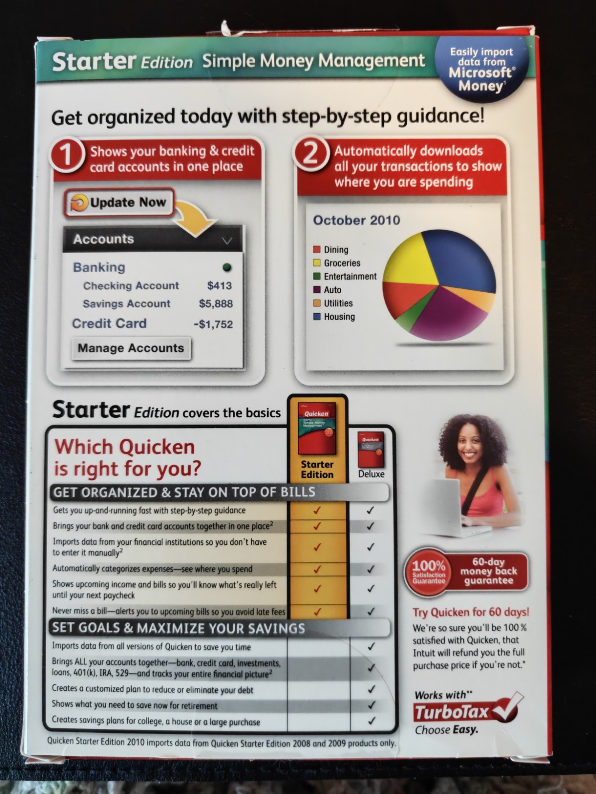 Intuit Quicken Simple Money Management, Starter Edition, 2010 (Retail Version)