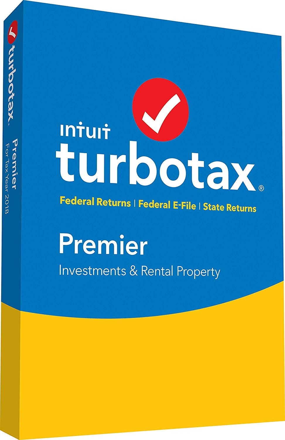 TurboTax Premier 2018 Investments & Rental Win/Mac CD | Full Updates | #1 Expert