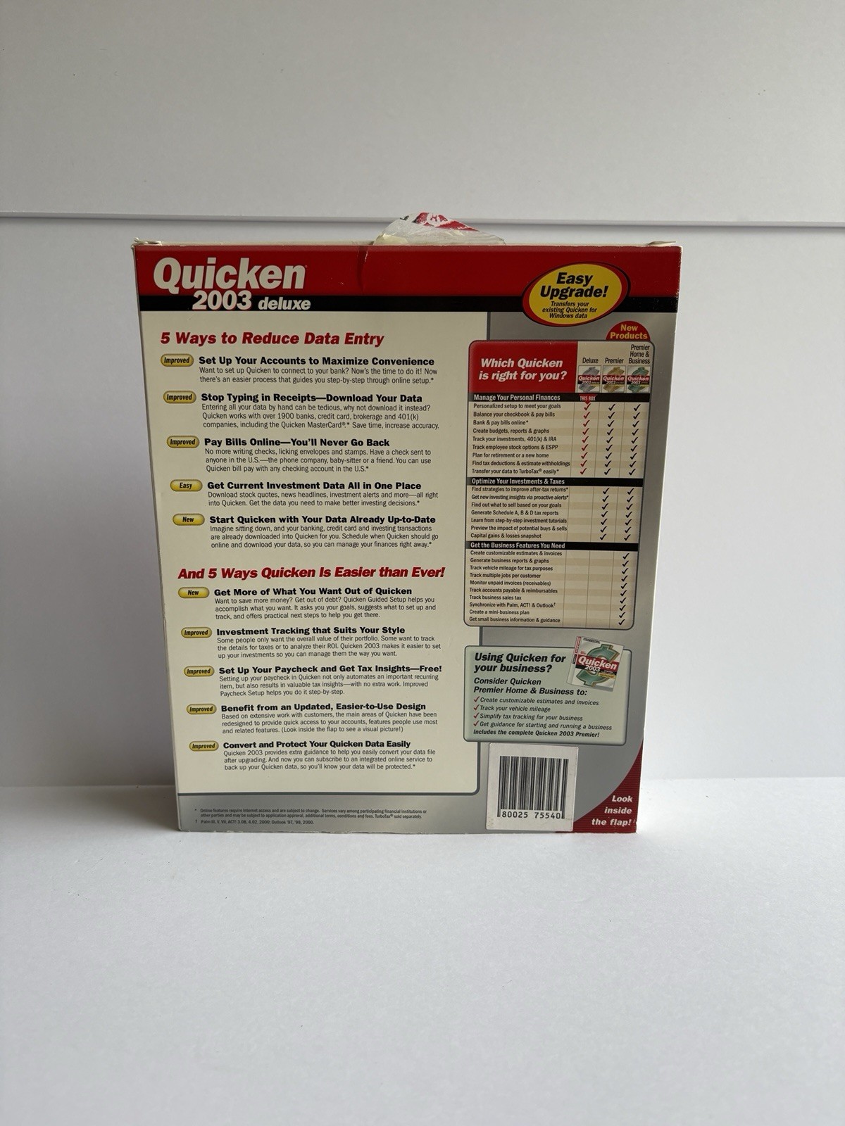 Intuit Quicken 2003 Deluxe Personal Finance CD for Windows 95-XP English