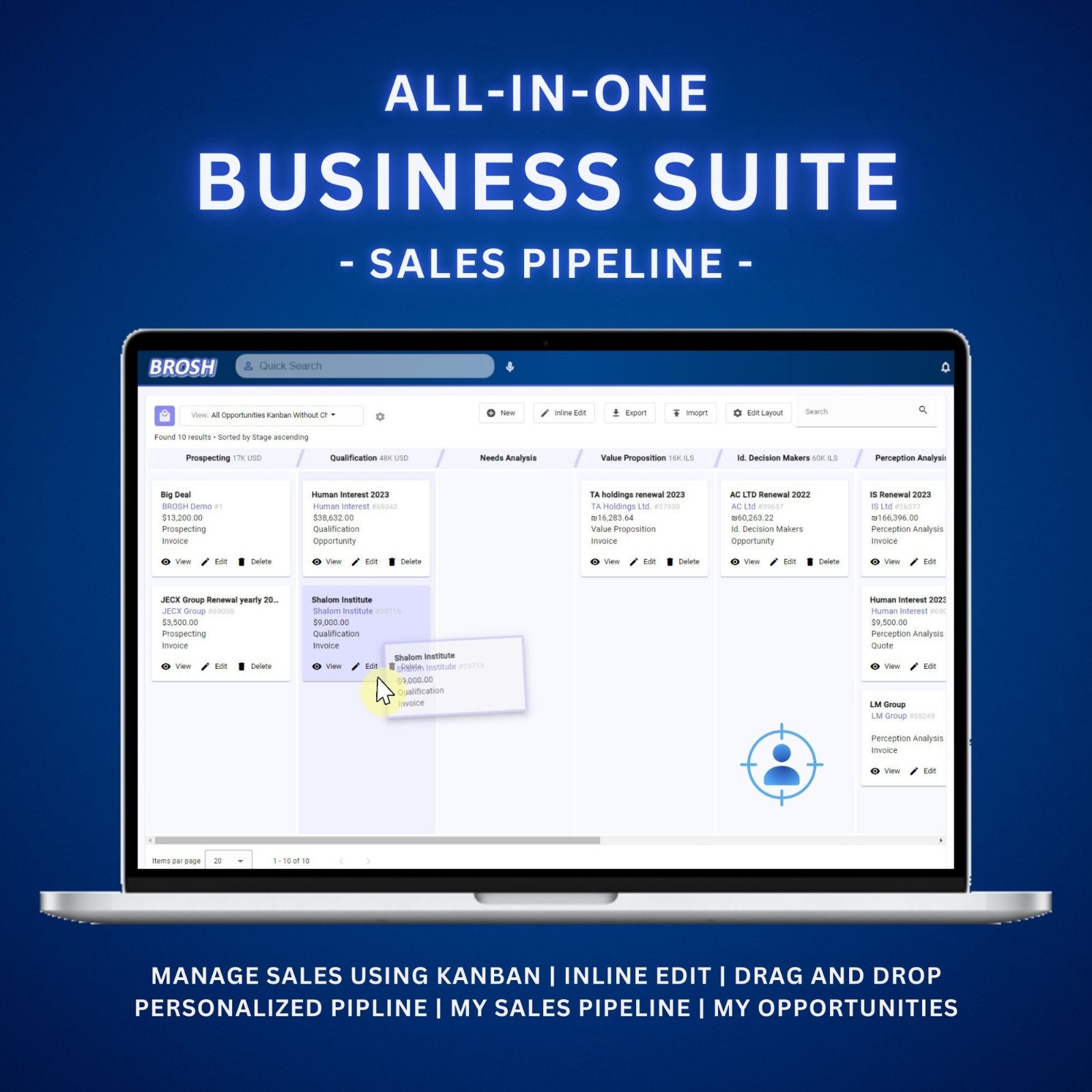 Small Business CRM, Contract Management, E-Signature, whatsapp+sms+Mass email