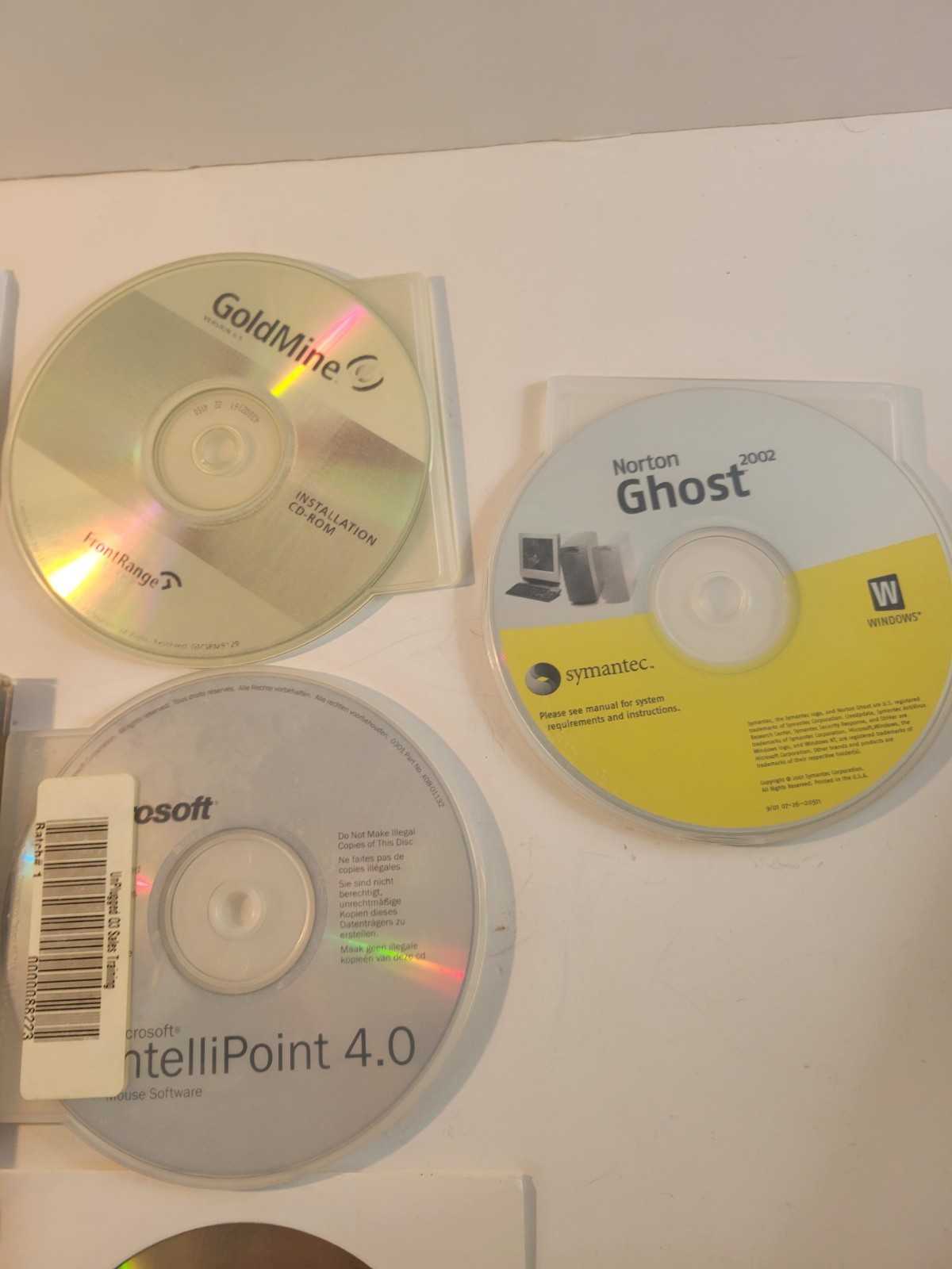 Old Computer Software Corel Draw, Unleashed, Cisco LAN Drivers, Intellipoint