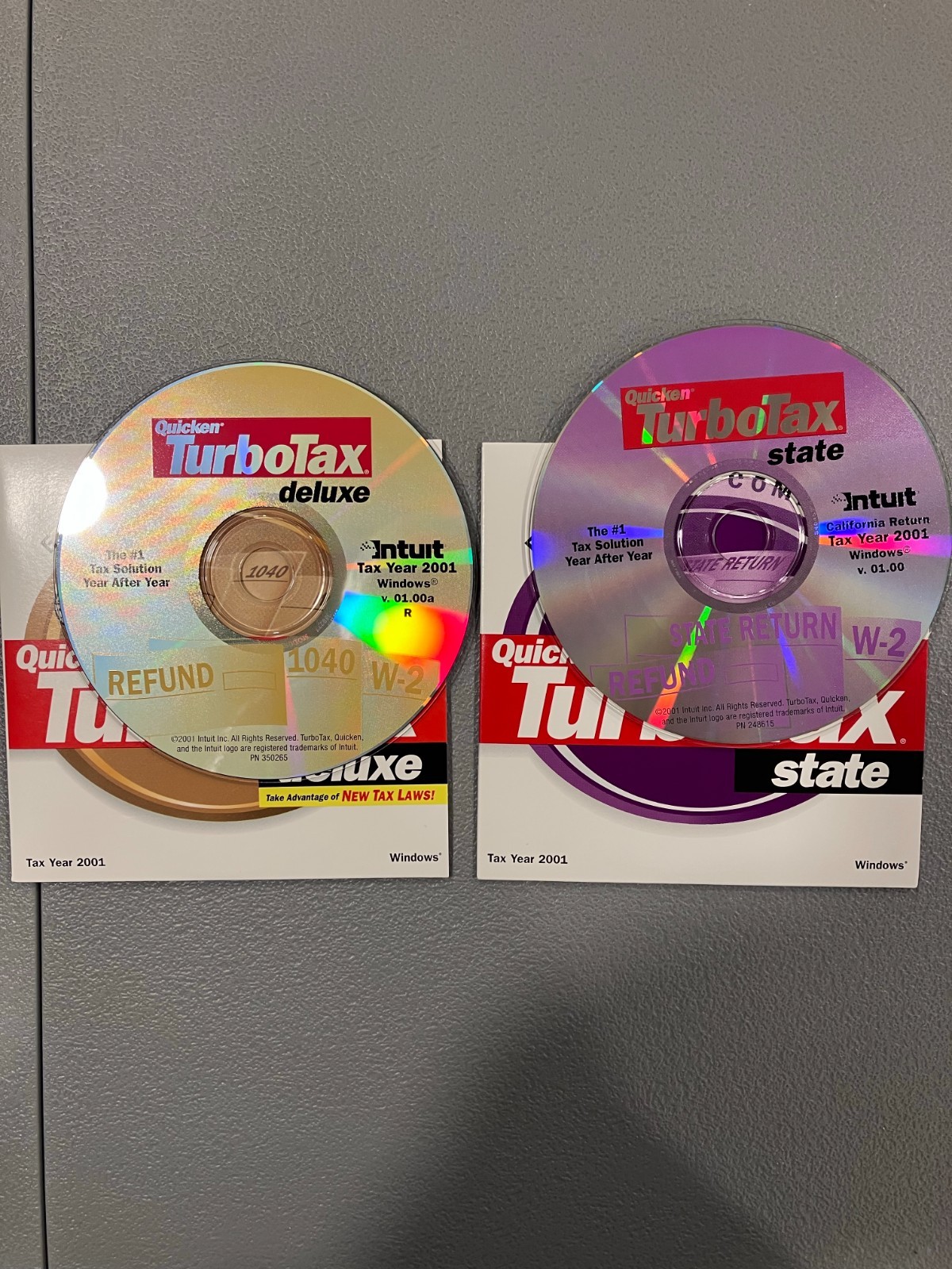 TurboTax 1997, 1998, 1999, 2000, 2001, 2002, 2003, 2006, 2007 tax software