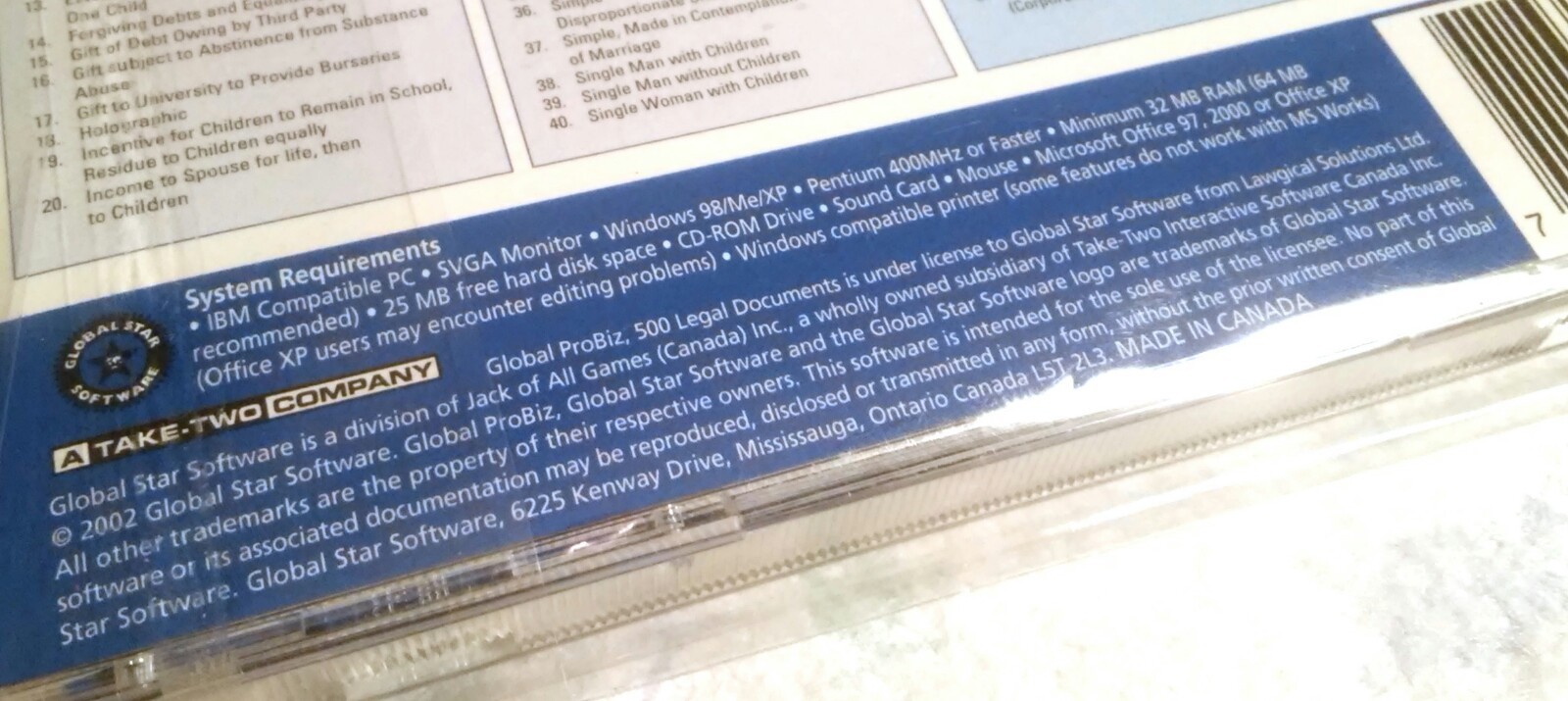 NEW RARE – 2002 PERSONAL WILLS AND ESTATE CD ROM FORMS & LEGAL DOCUMENTS