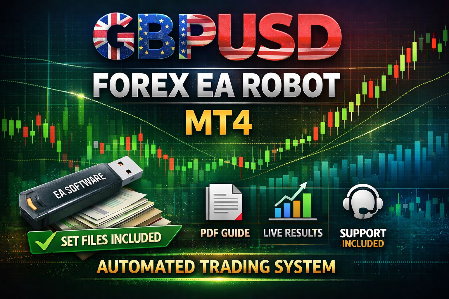 #1 Nexus GBPUSD EA MT4 | Auto Trade Robot + Risk Modes + PDF Setup Guide