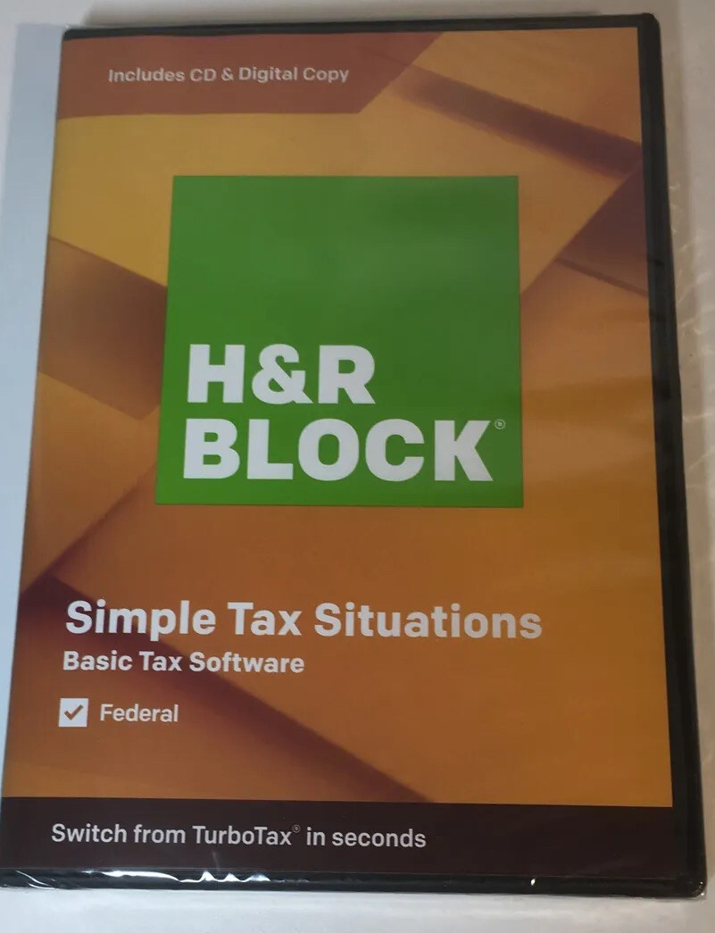 NEW H&R Block Simple Tax Situations – 2019 Federal Software