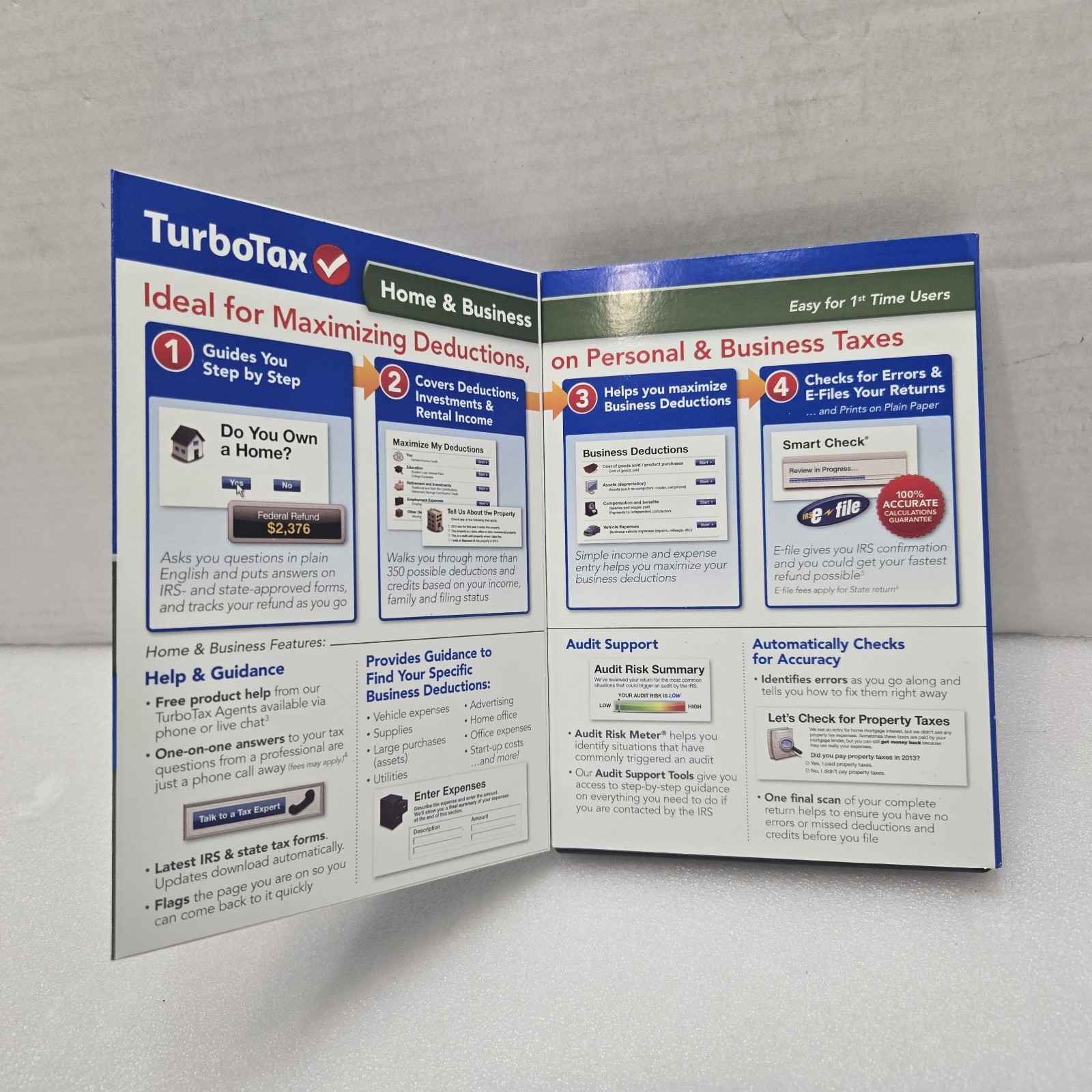 Intuit 2013 TurboTax Federal & State Returns Home & Business Schedule C Premier