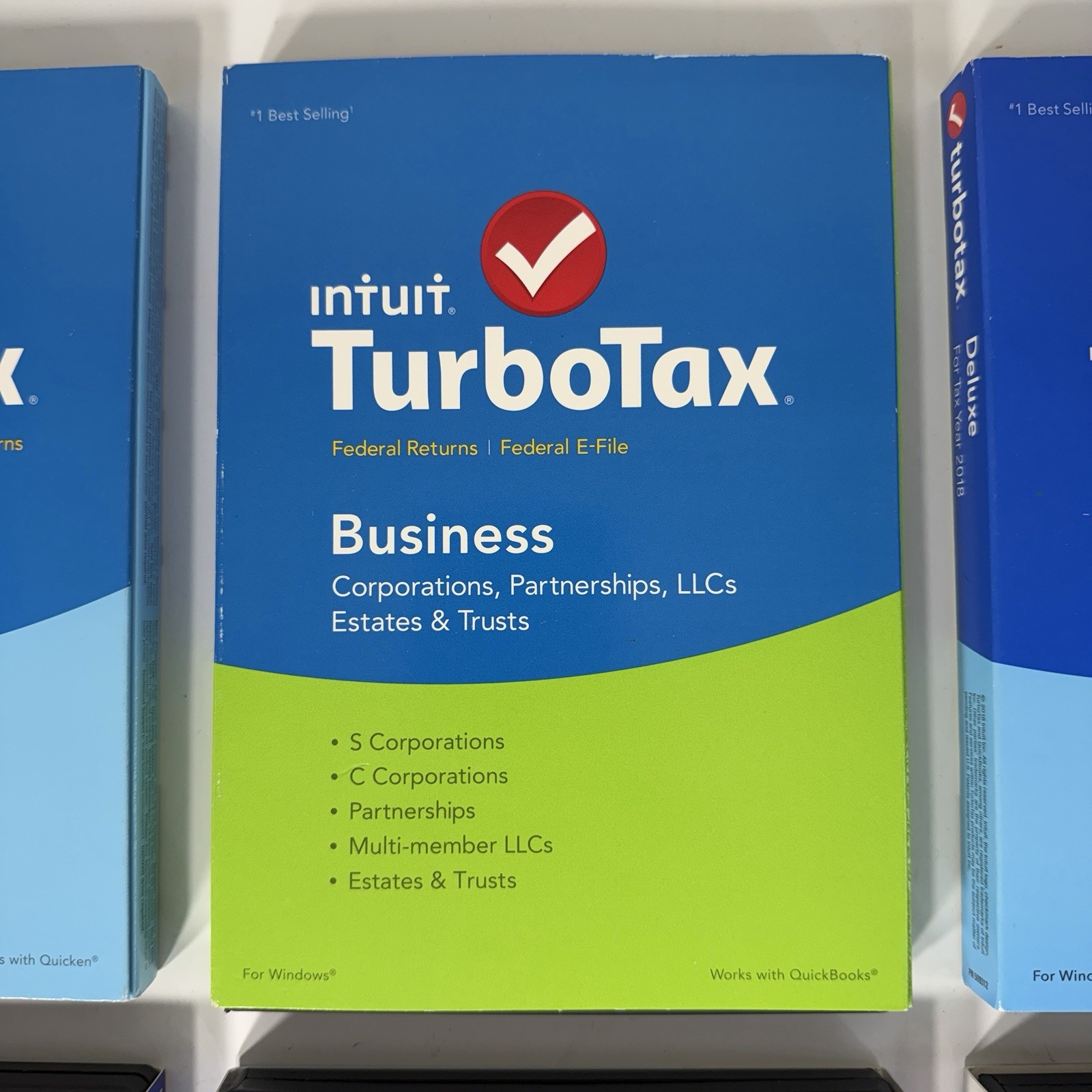 Intuit Turbo Tax Deluxe Business Federal Sate 2011, 2012, 2013, 2015, 2018 Lot 6