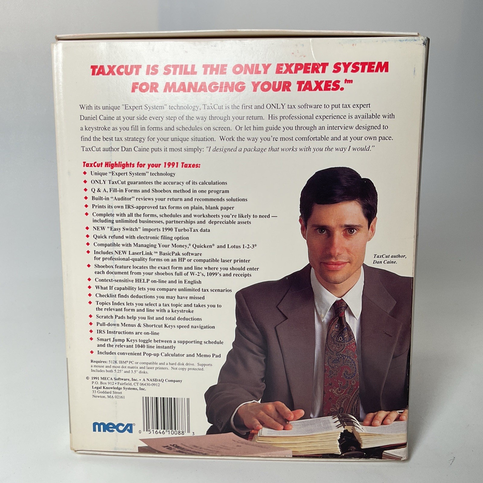 Meca Andrew Tobias’ Tax Cut 1040 For IBM PC 1991 Tax Year Vintage