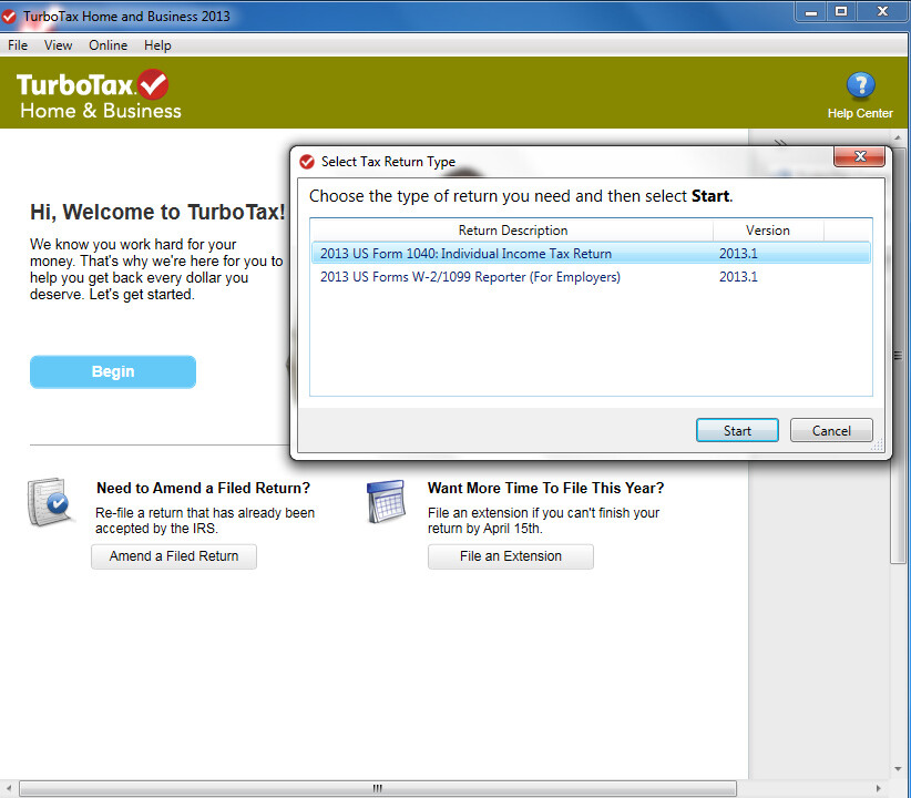 2013 TurboTax Home & Business federal e-file & state tax return for PC & Mac CD