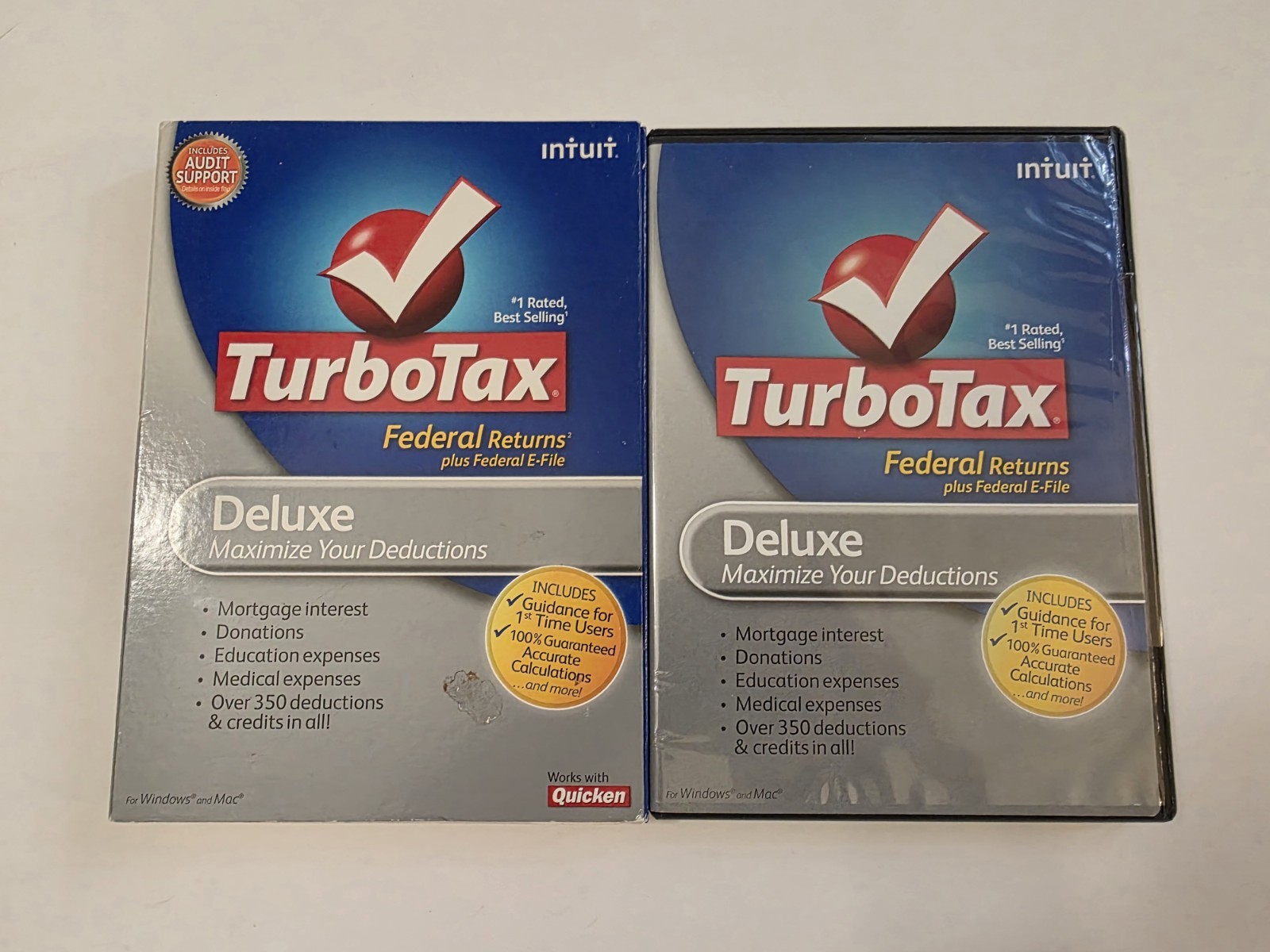 2010 TurboTax Deluxe Federal + Efile-Used