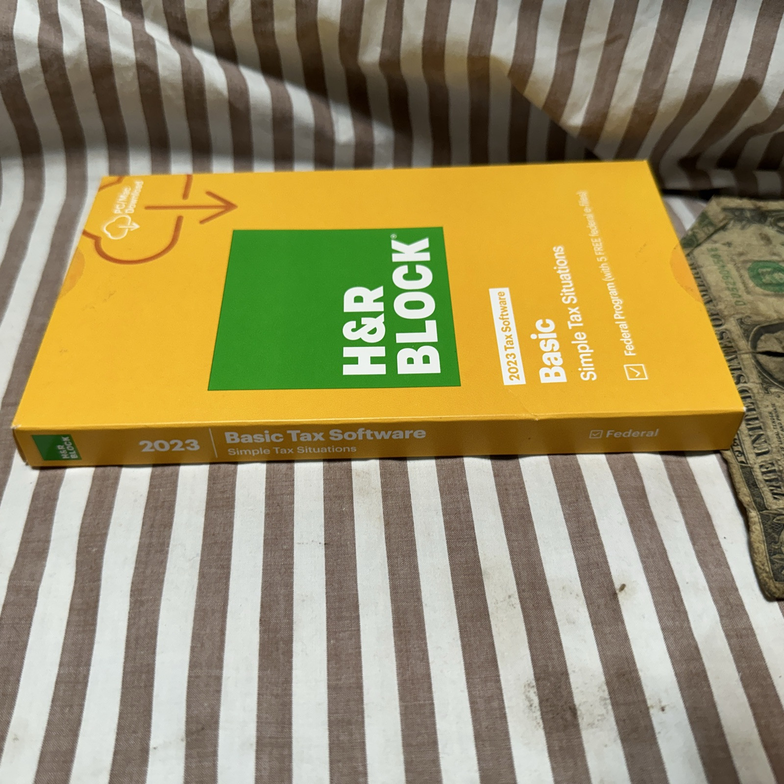 H&R Block 2023 Tax Software Basic Simple Tax Situations PC/MAC SEALED Turbotax