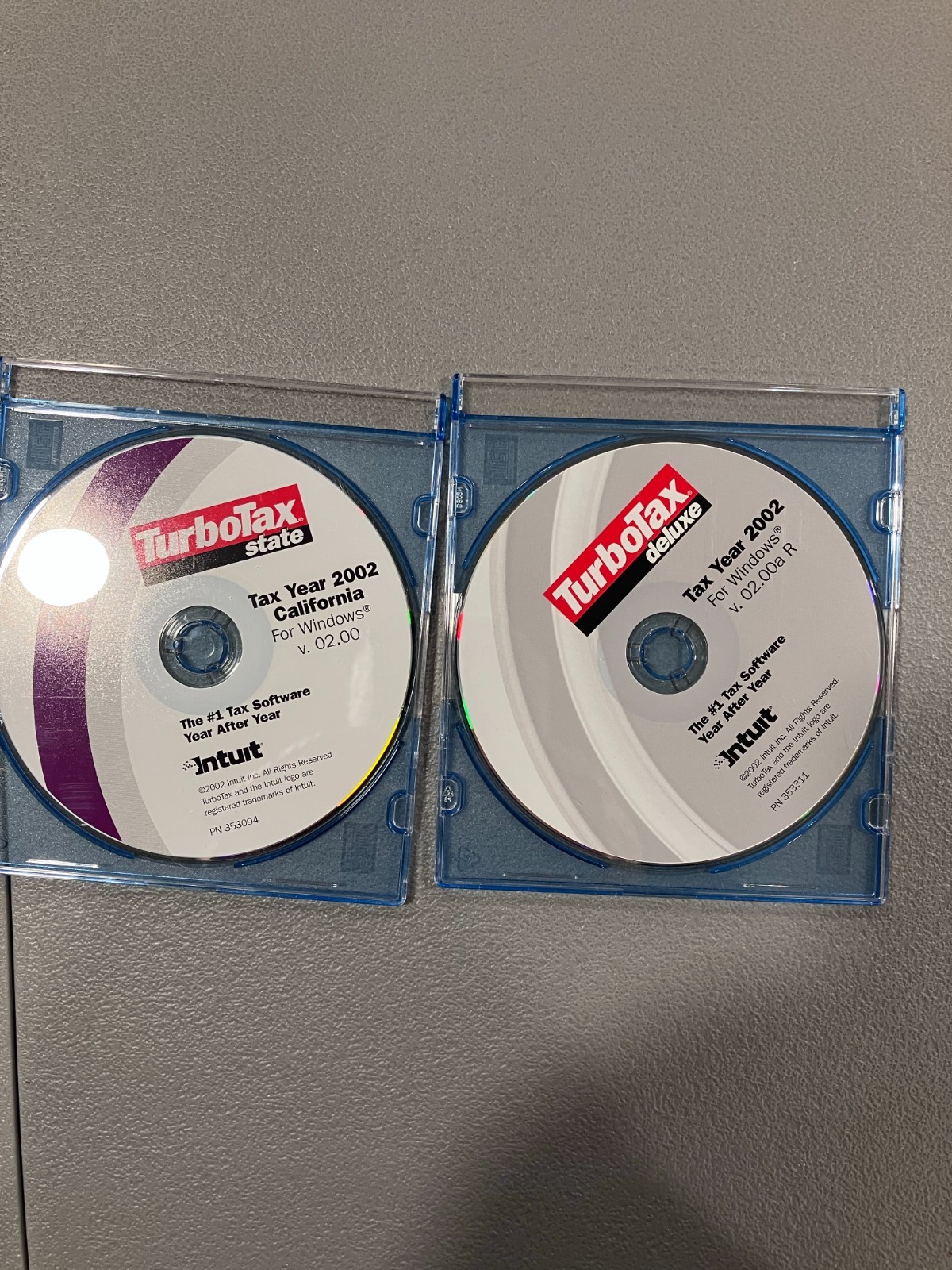 TurboTax 1997, 1998, 1999, 2000, 2001, 2002, 2003, 2006, 2007 tax software