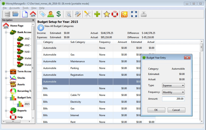Money Manager EX Personal Finance Software for Mac – Budgets Reports Import QIF