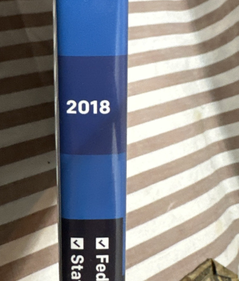 2018 H&R Premium Self Employed/Rental 2018 Tax Software Fed/State Turbotax CD