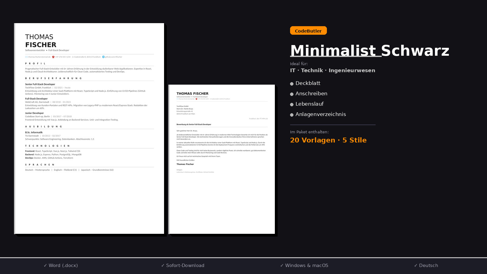 Application Templates Word – Large Bundle | Resume Cover Letter Cover Page 2026