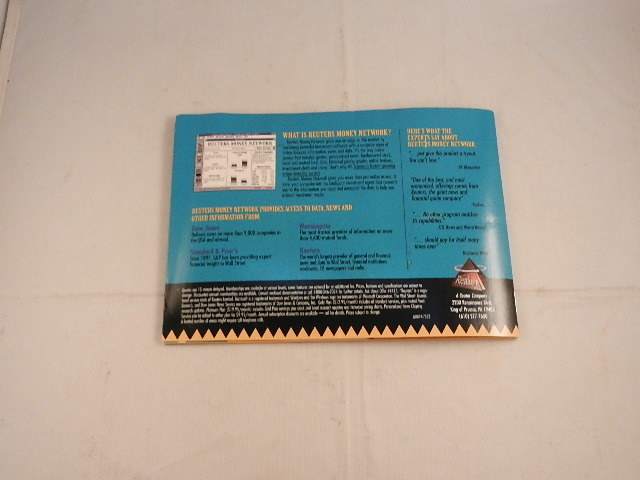 YOUR KEY TO FINANCIAL SUCCESS COMPUTER DISC FROM REALITY TECHNOLOGIES INC.