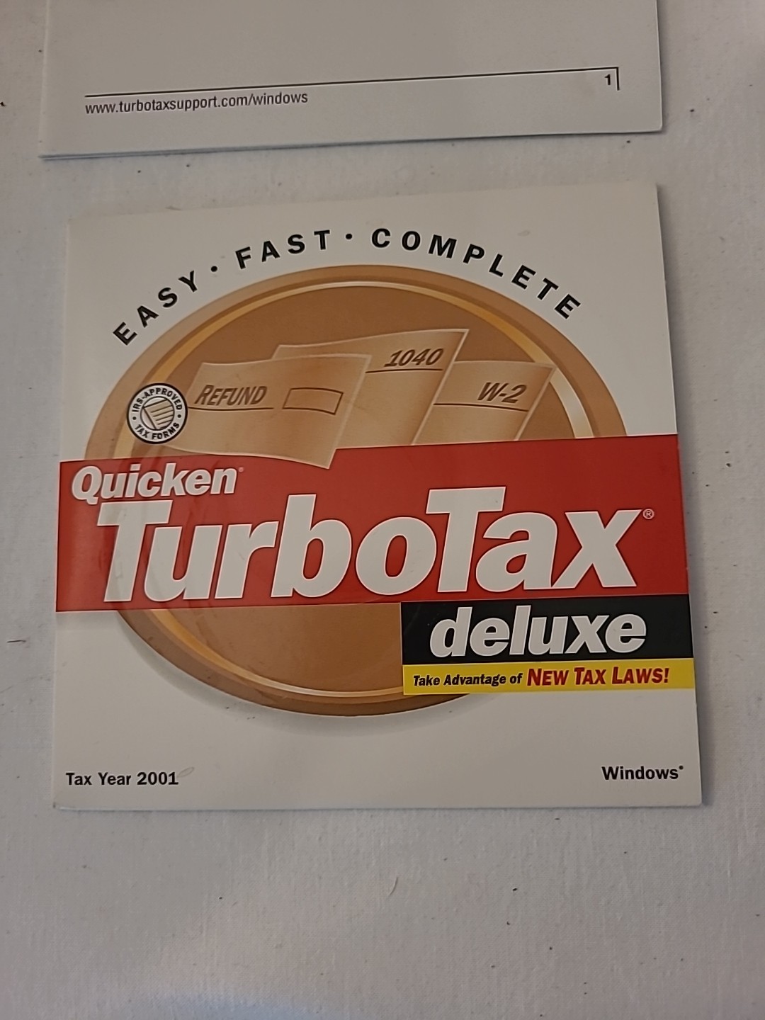 Vintage TurboTax Intuit CD Lot: Quicken 2000, TurboTax 2001, ’02, ’03, 04