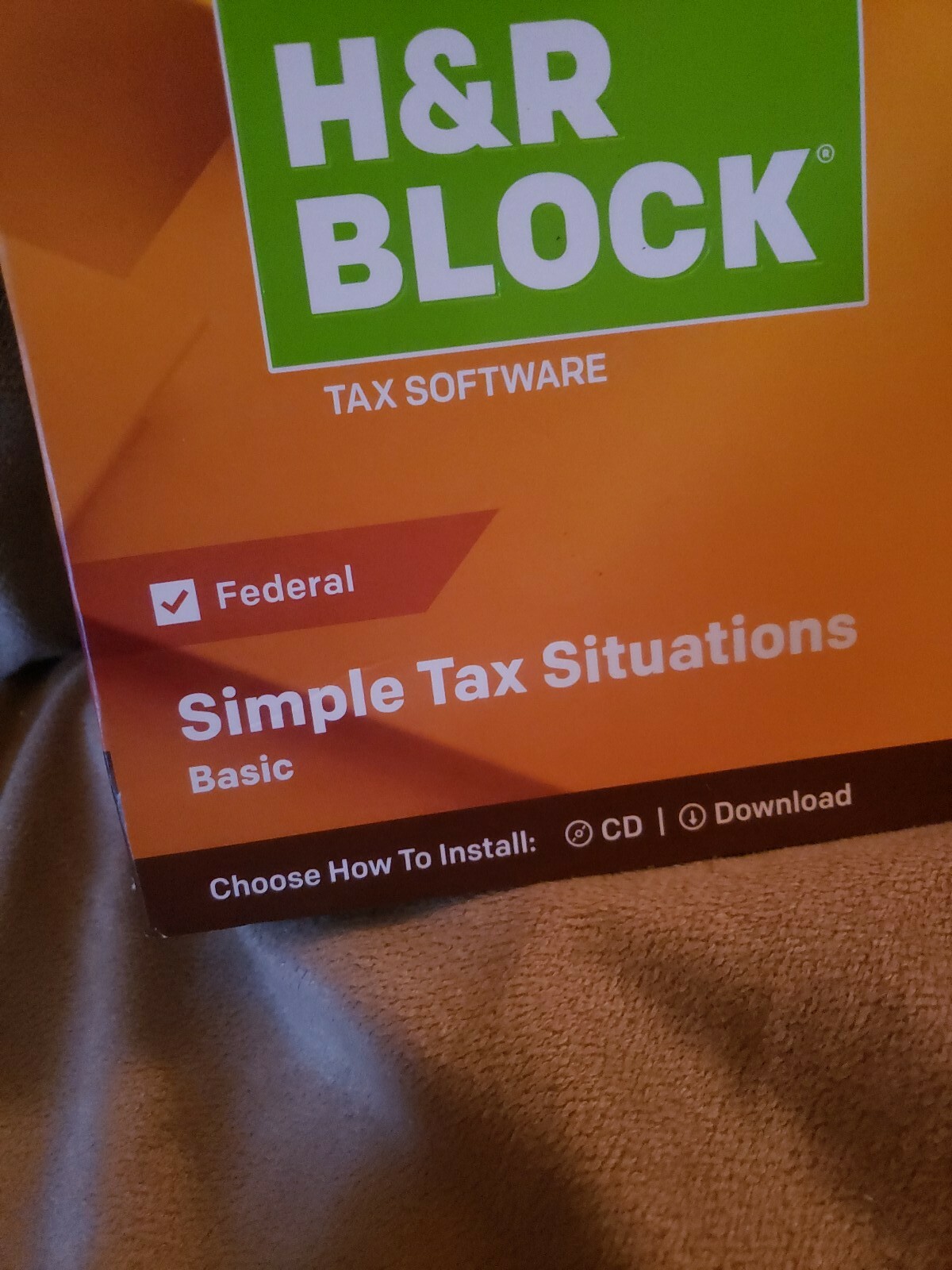 H&R Block Tax Software Federal Basic 2018