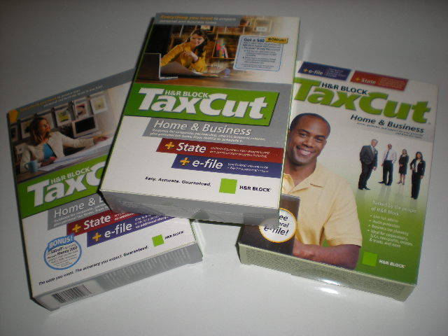 TaxCut 2006, 2007, 2008 Home & Business personal & corporate. Imports Turbotax!