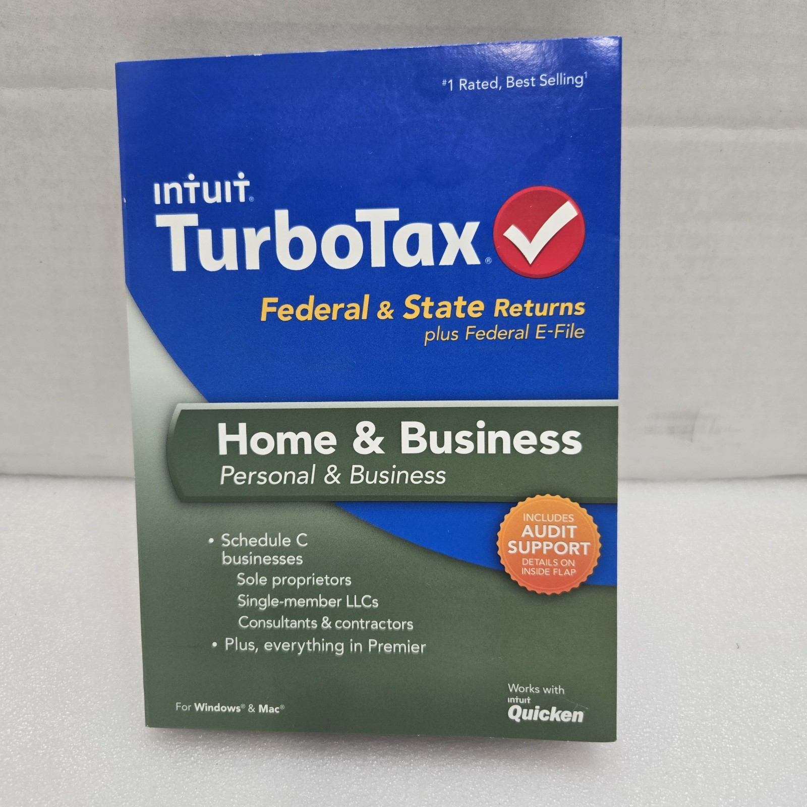 Intuit 2013 TurboTax Federal & State Returns Home & Business Schedule C Premier