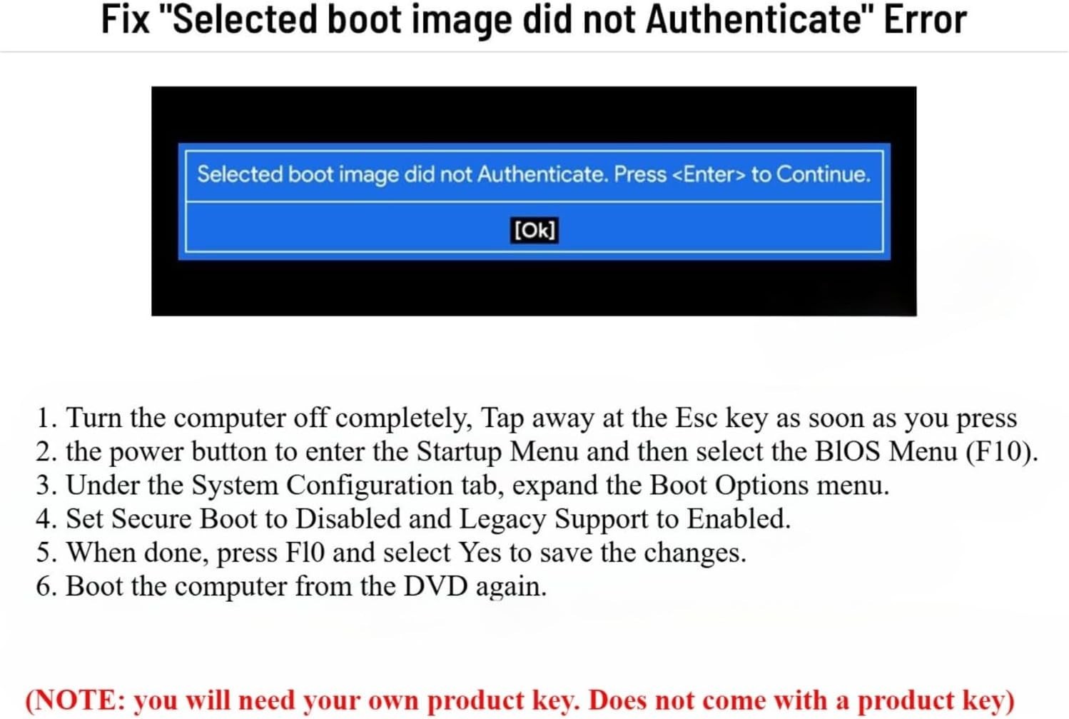 Windows 10 Home Professional Recovery Restore Repair Boot Disc DVD 32/64 Bit