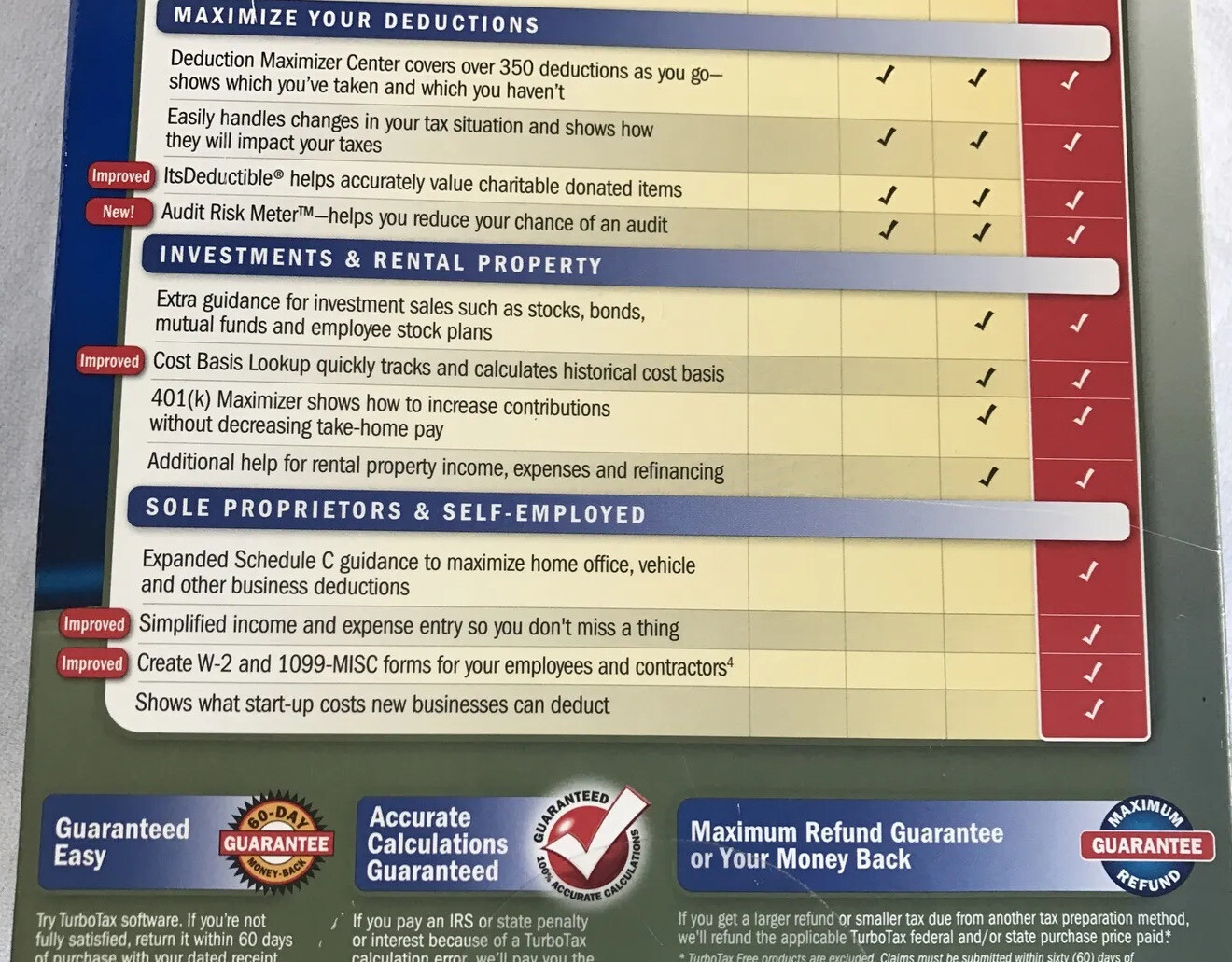 2007 Intuit TurboTax Home & Business Schedule C Federal + State Windows & Mac CD
