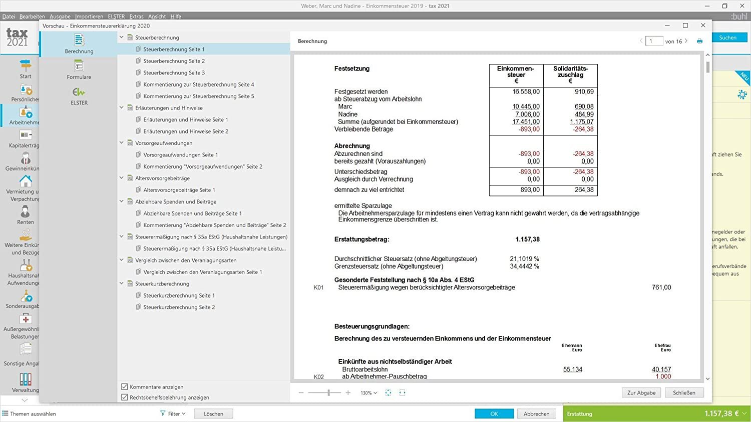 Buhl Tax 2021 (for Tax Year 2020) 1 User Full Version GreenIT