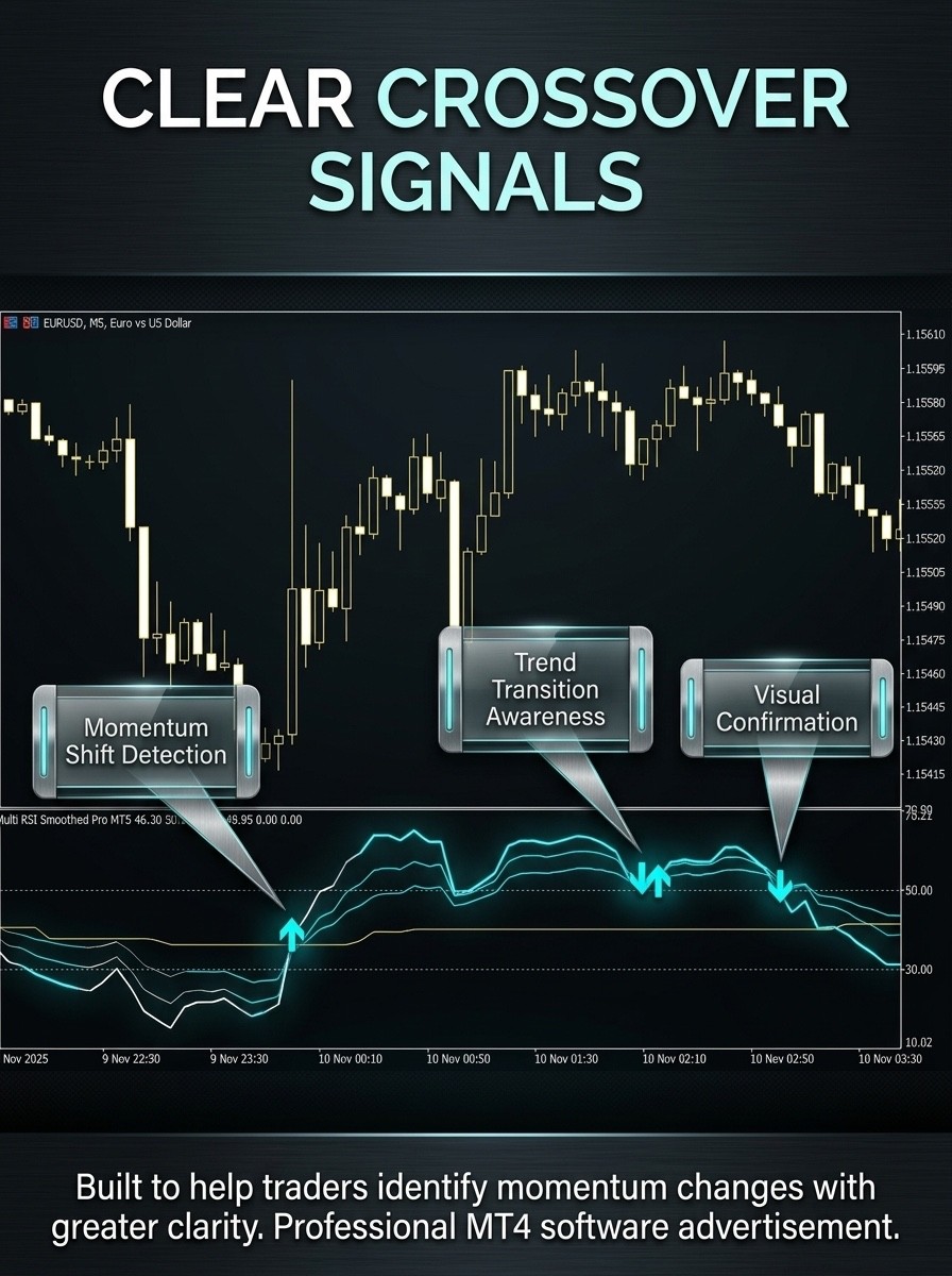 NEW!!! 📊Multi RSI Smoothed Indicator – MT4 | Digital Download