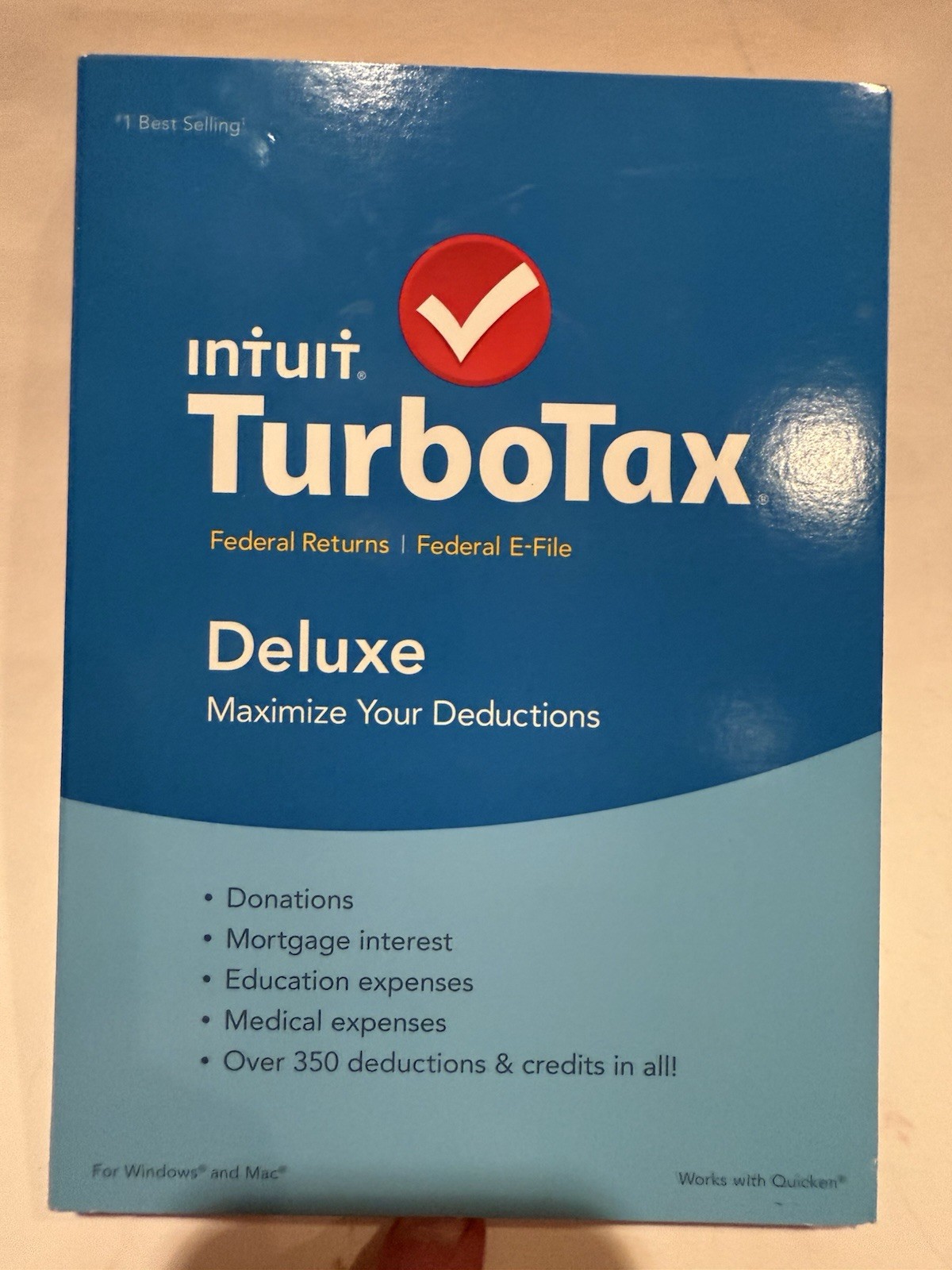 TurboTax Deluxe 2015 Federal Returns File for Windows & MAC