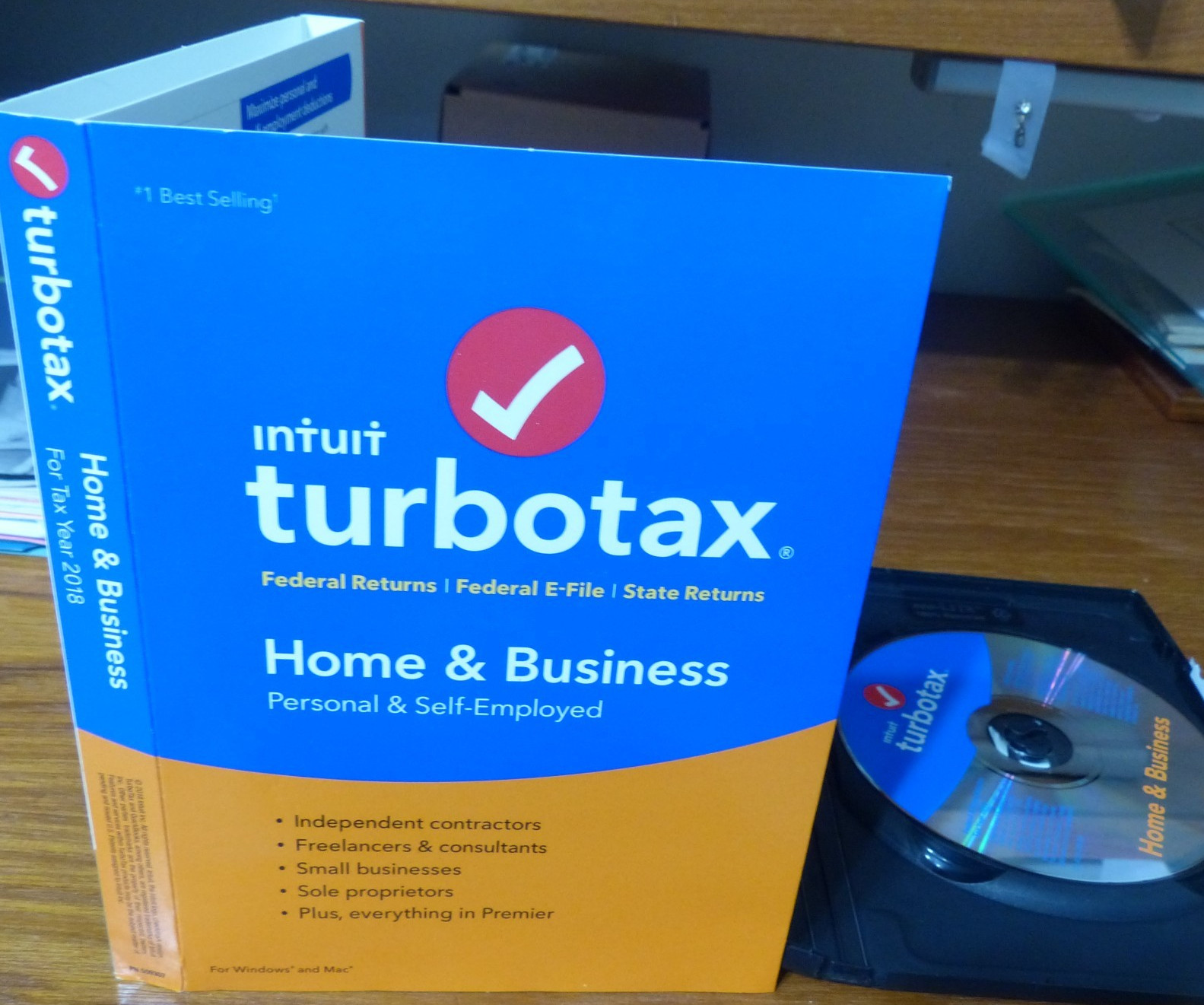 TurboTax Home & Business 2018 Win/Mac CD | Schedule C & State Returns