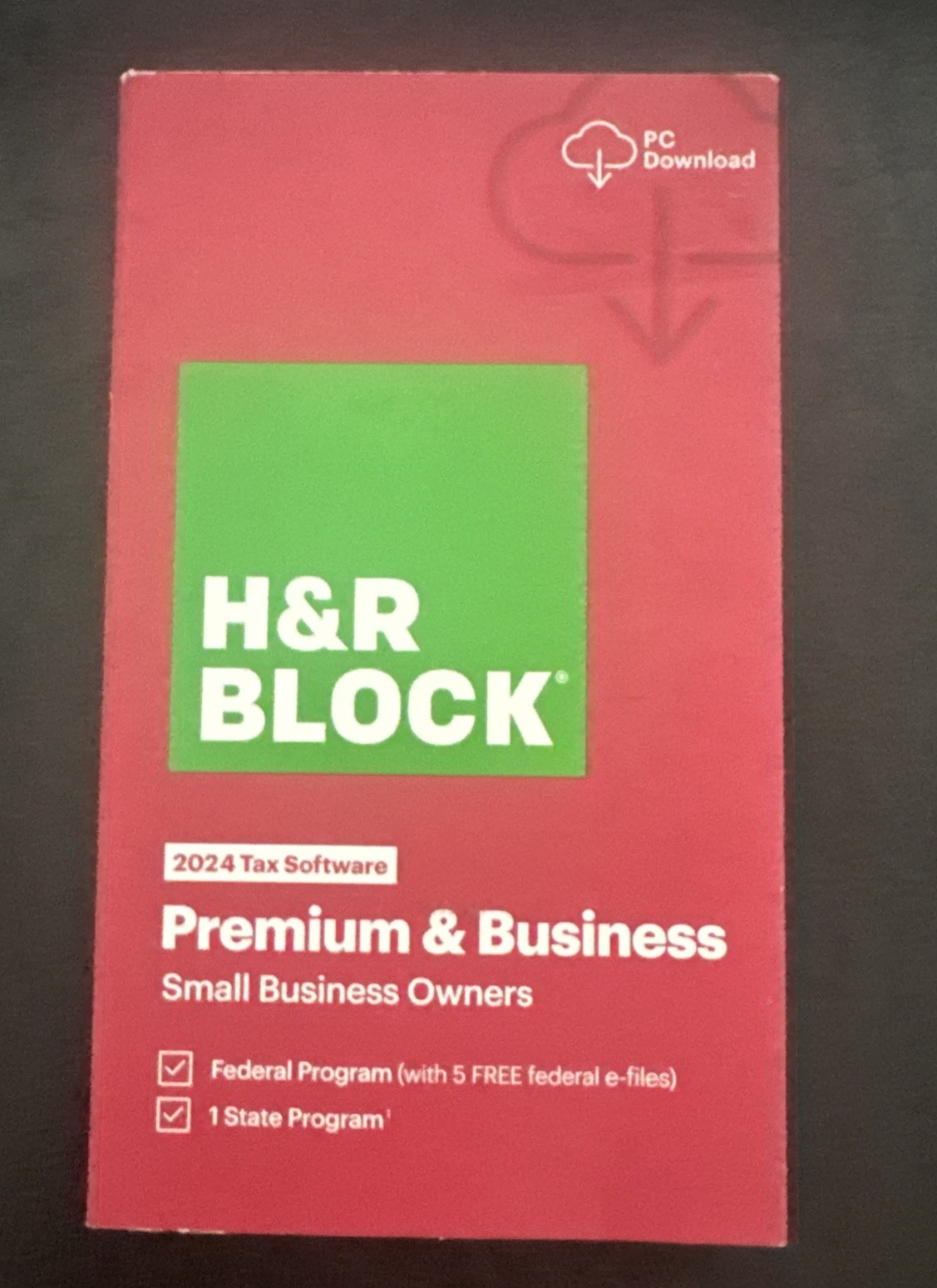 H&R Block Tax Software Premium & Business 2024 [Boxed Key Card] turbotax USA