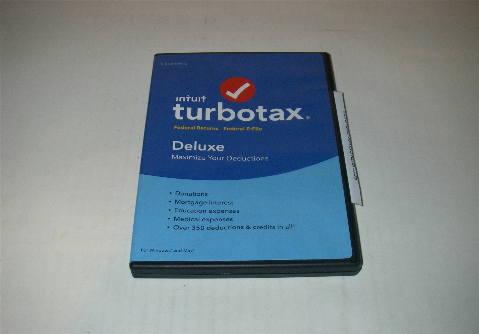 INTUIT TURBOTAX DELUXE FEDERAL RETURNS FOR TAX YEAR 2018