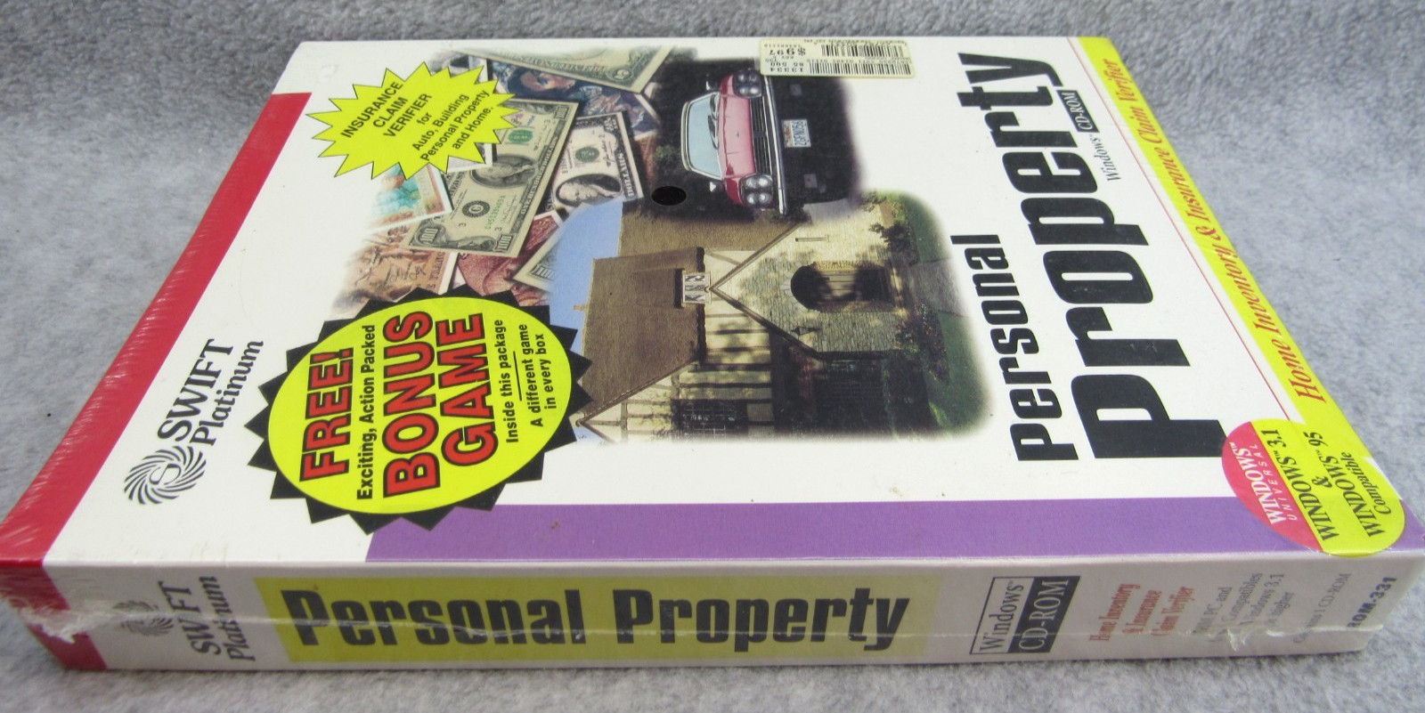 Personal Property Windows 3.1 95 CD-ROM Home Inventory Insurance Claim Verifier