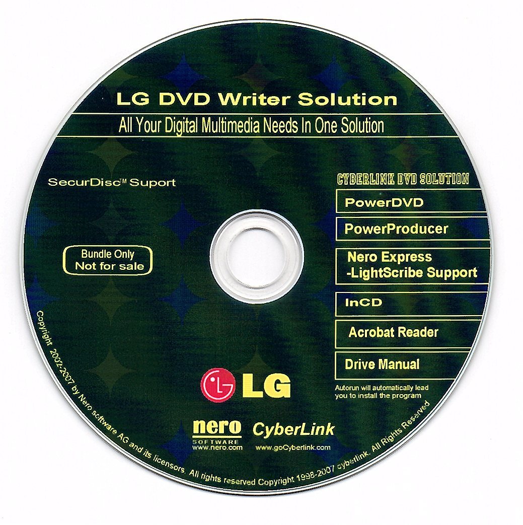 Lightscribe Writer Solution for CD/DVD CD Software
