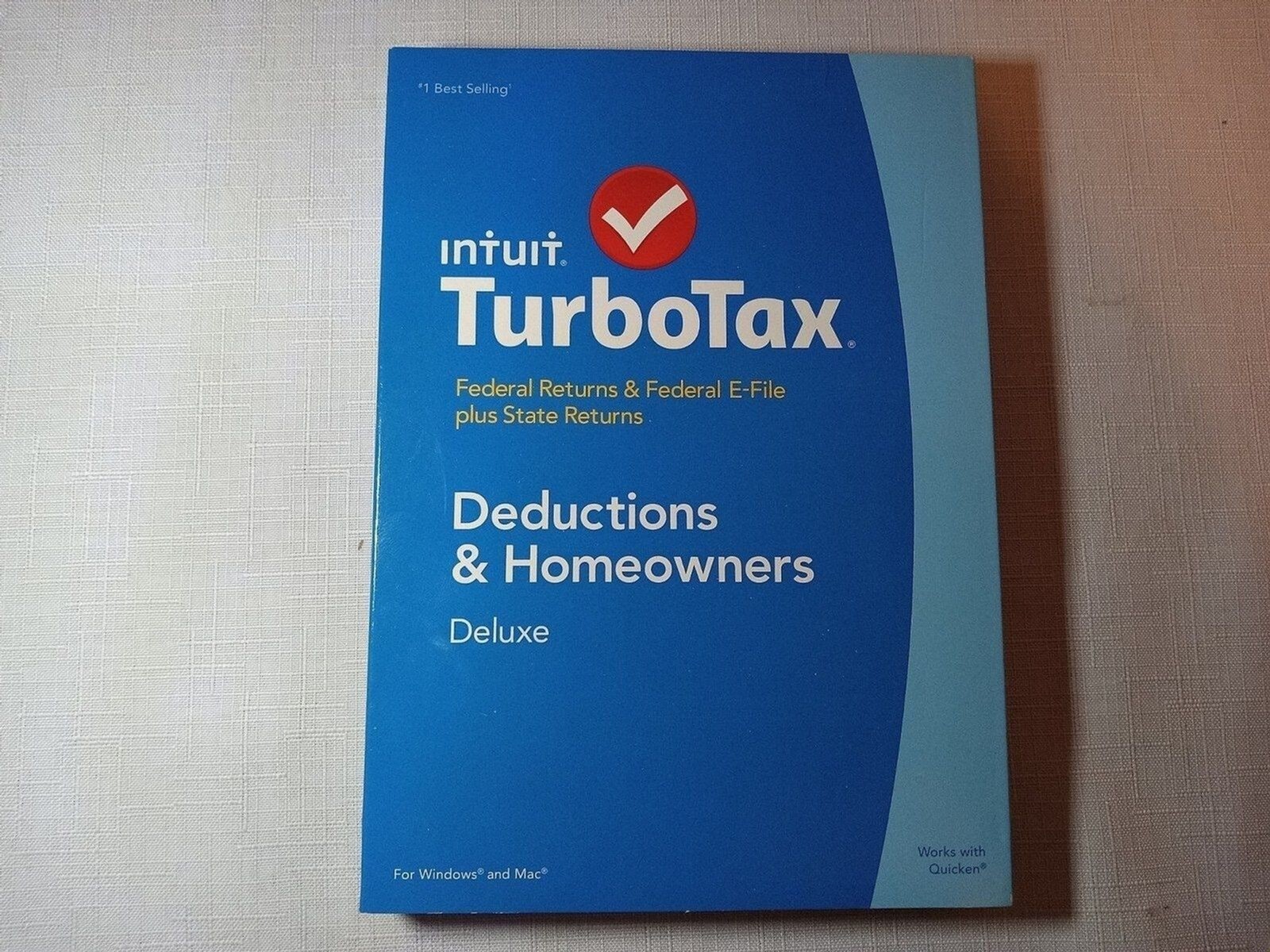 TurboTax Deluxe Federal and State 2014 Deductions & Homeowners WINDOWS MAC