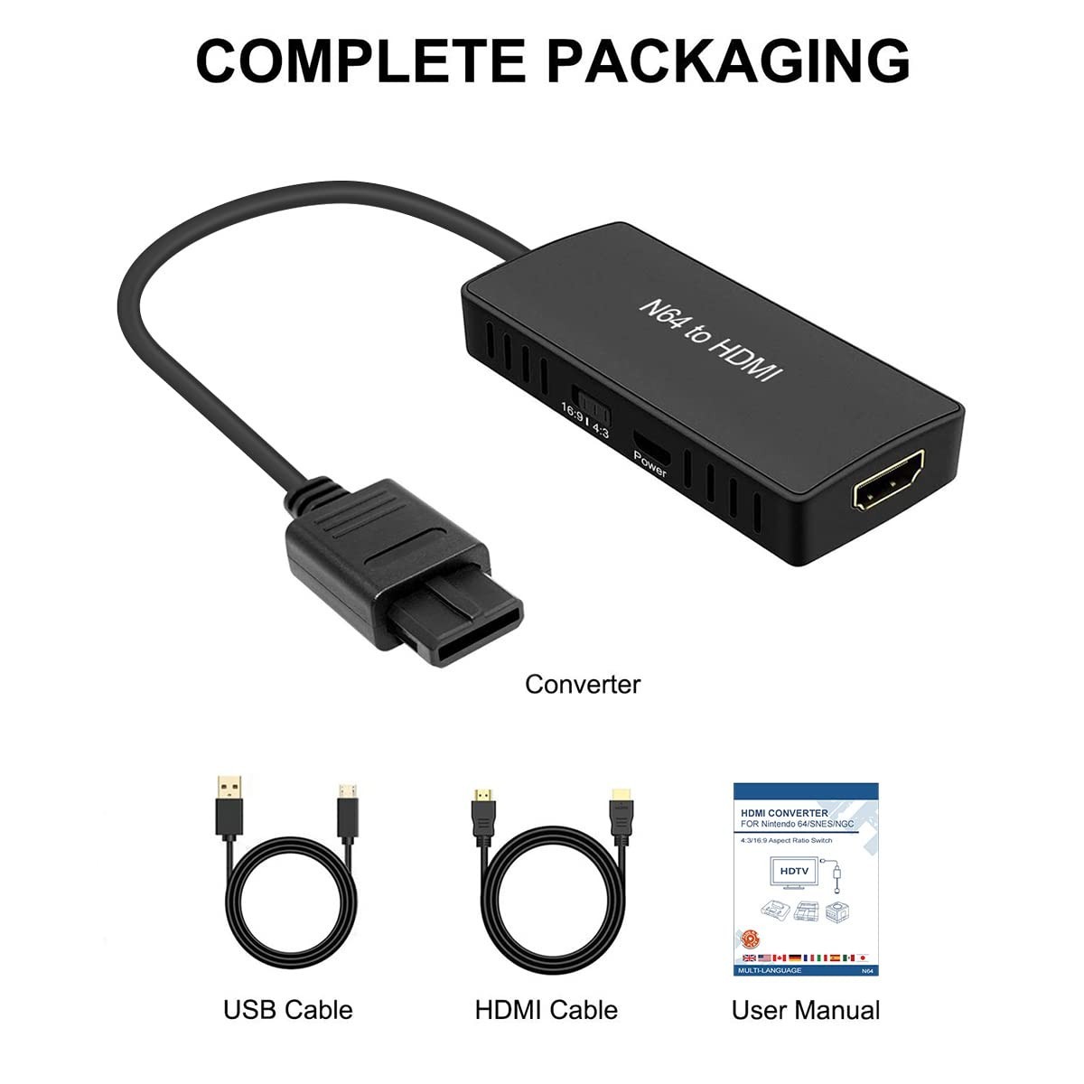 Get Enhanced N64 Gameplay on HDTV – 16:9/4:3 HDMI Converter for Vintage Consoles
