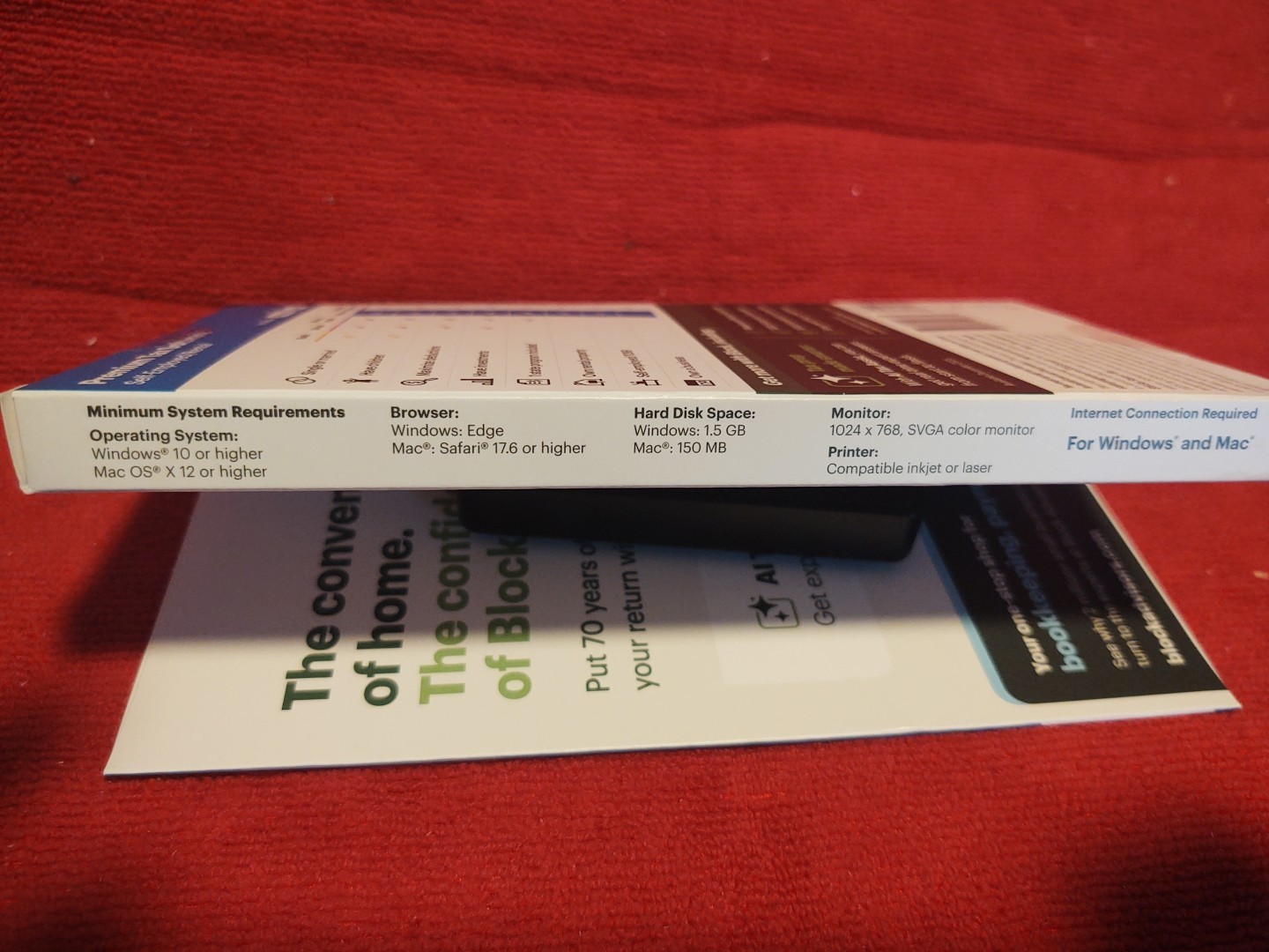 NEW 2025 H&R Block Tax Software Premium for PC Mac Key Card Self employed Rental