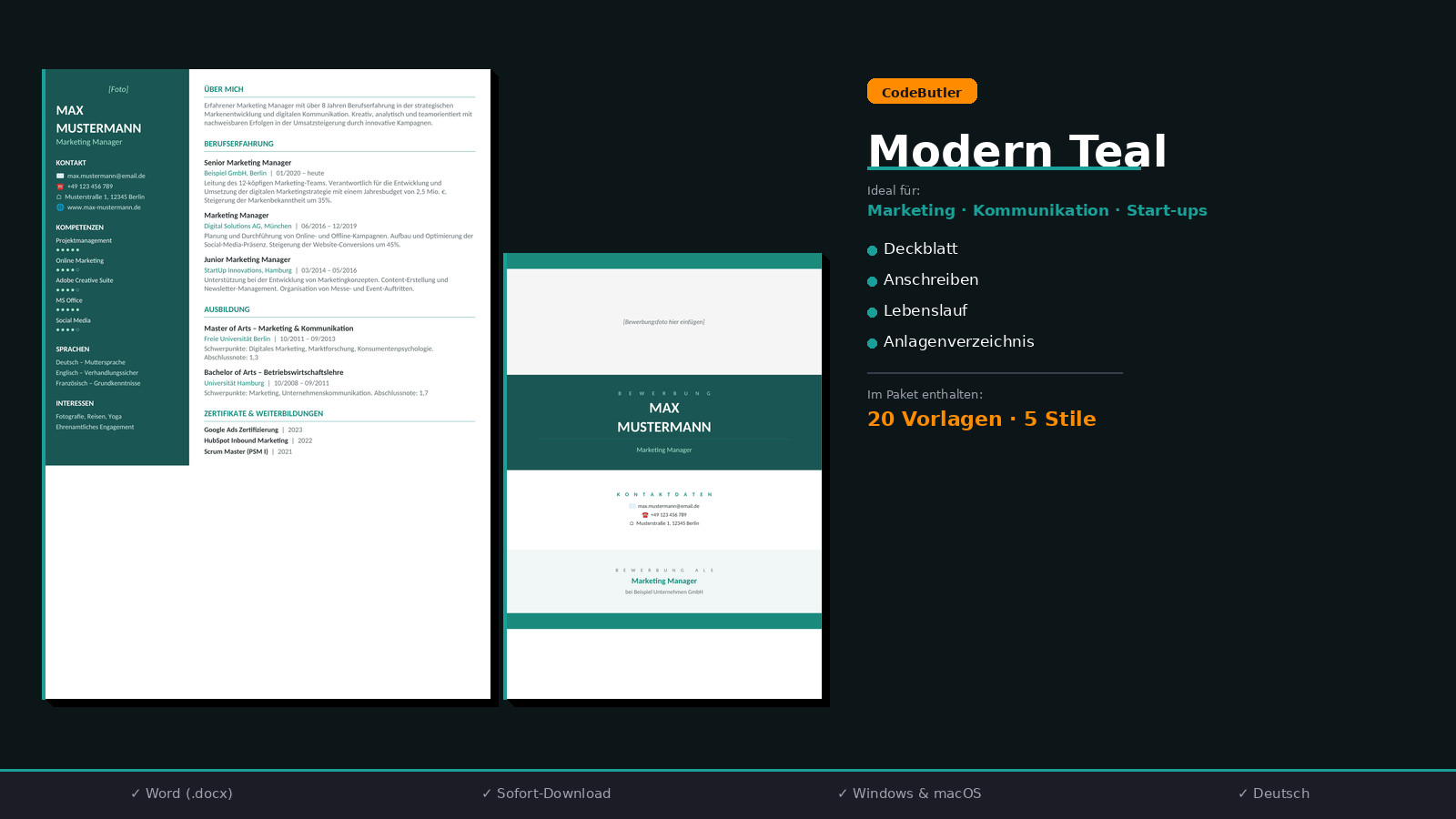 Application Templates Word – Large Bundle | Resume Cover Letter Cover Page 2026