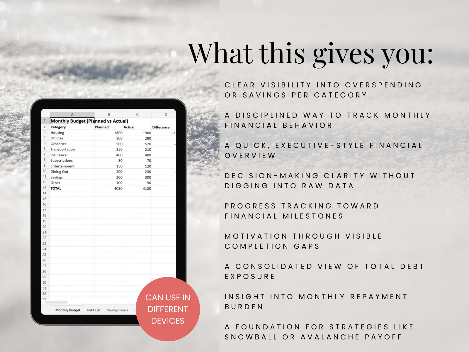 Simple Excel Budget Spreadsheet | Expense Tracker | Personal Finance Template
