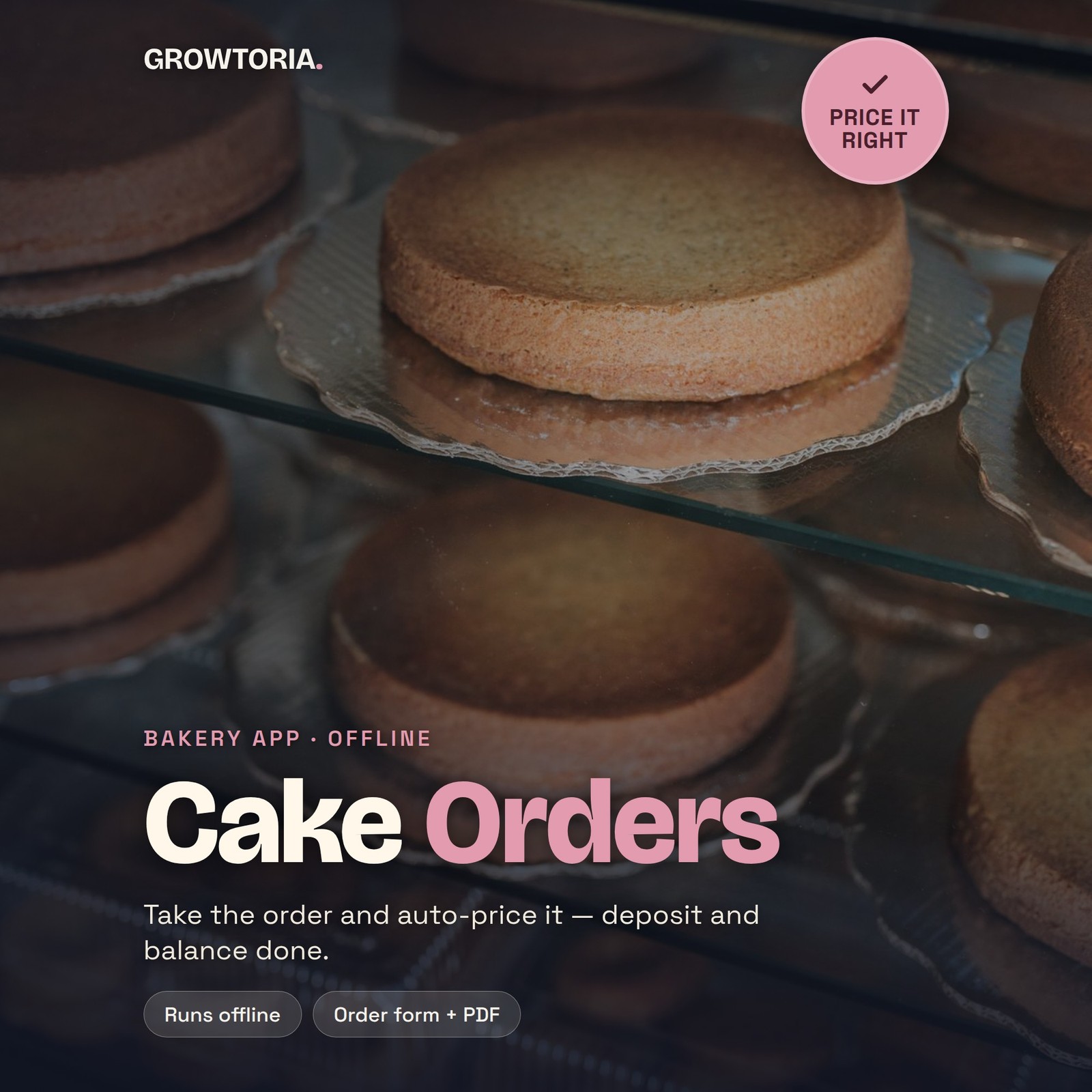 Cake Order Form Invoice Software Bakery Pricing Calculator App Small Business