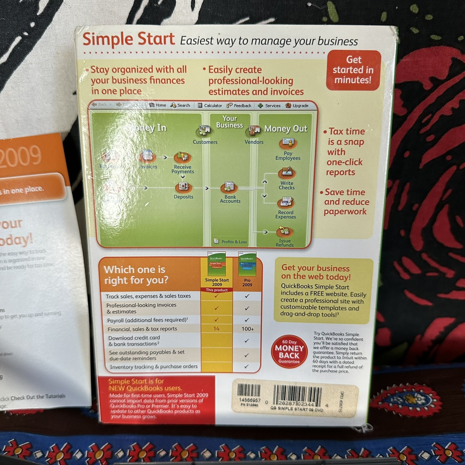 Intuit QuickBooks Accounting Software Simple Start 2009 with Serial License