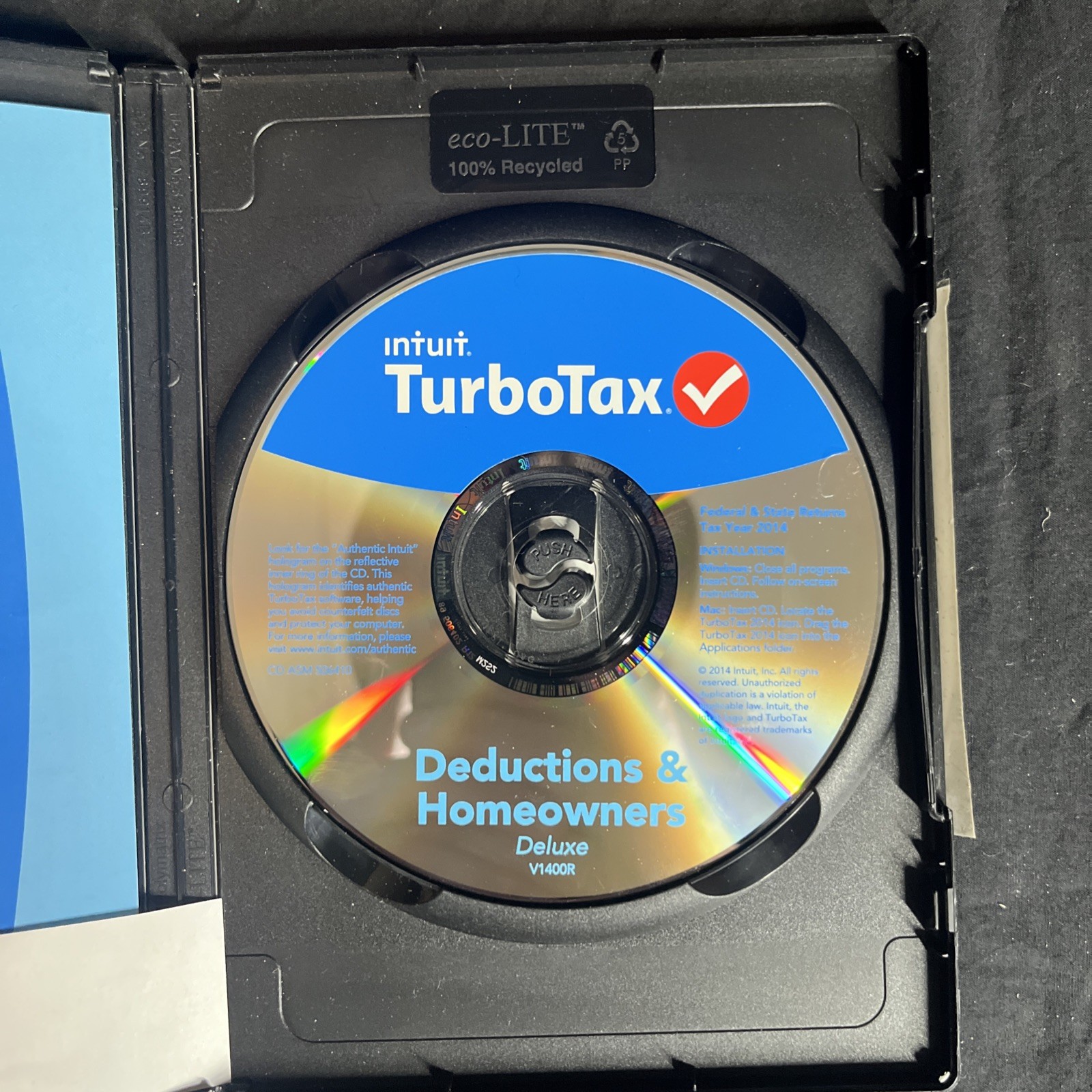 Intuit TurboTax Deluxe Deductions & Homeowners 2014, Federal & State