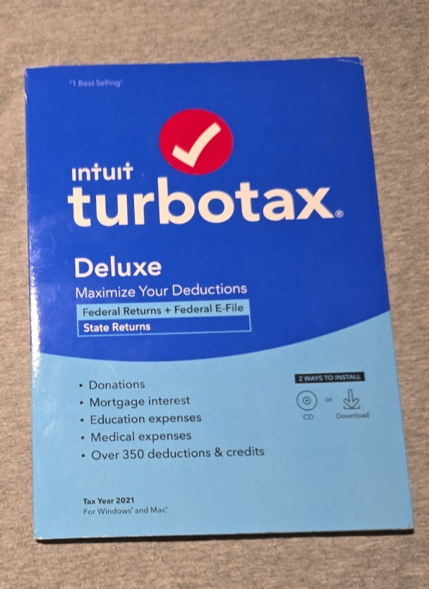 TurboTax Deluxe Tax Year 2021