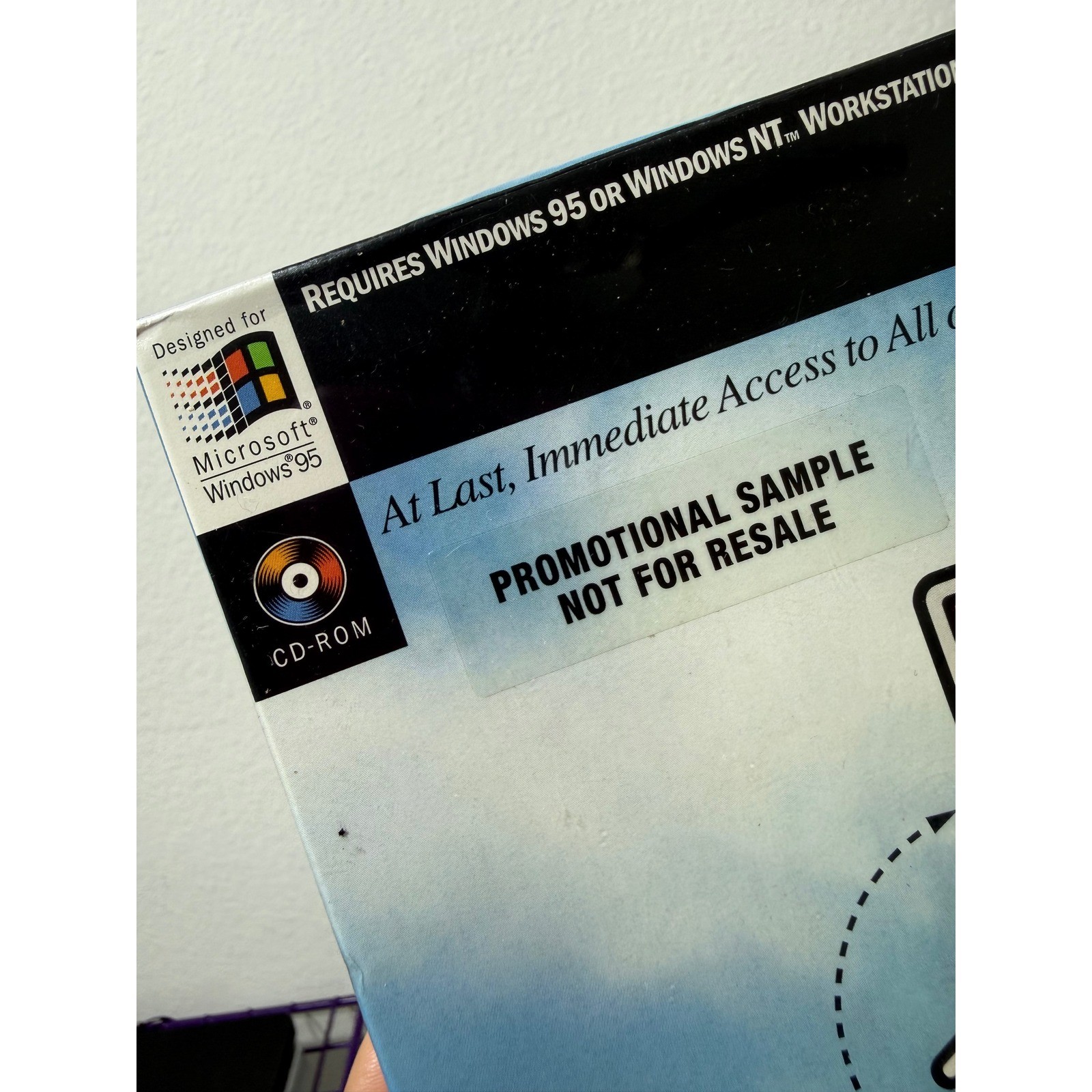 Microsoft Money Windows 95 Vintage Big Box Software Promotional Sample Sealed