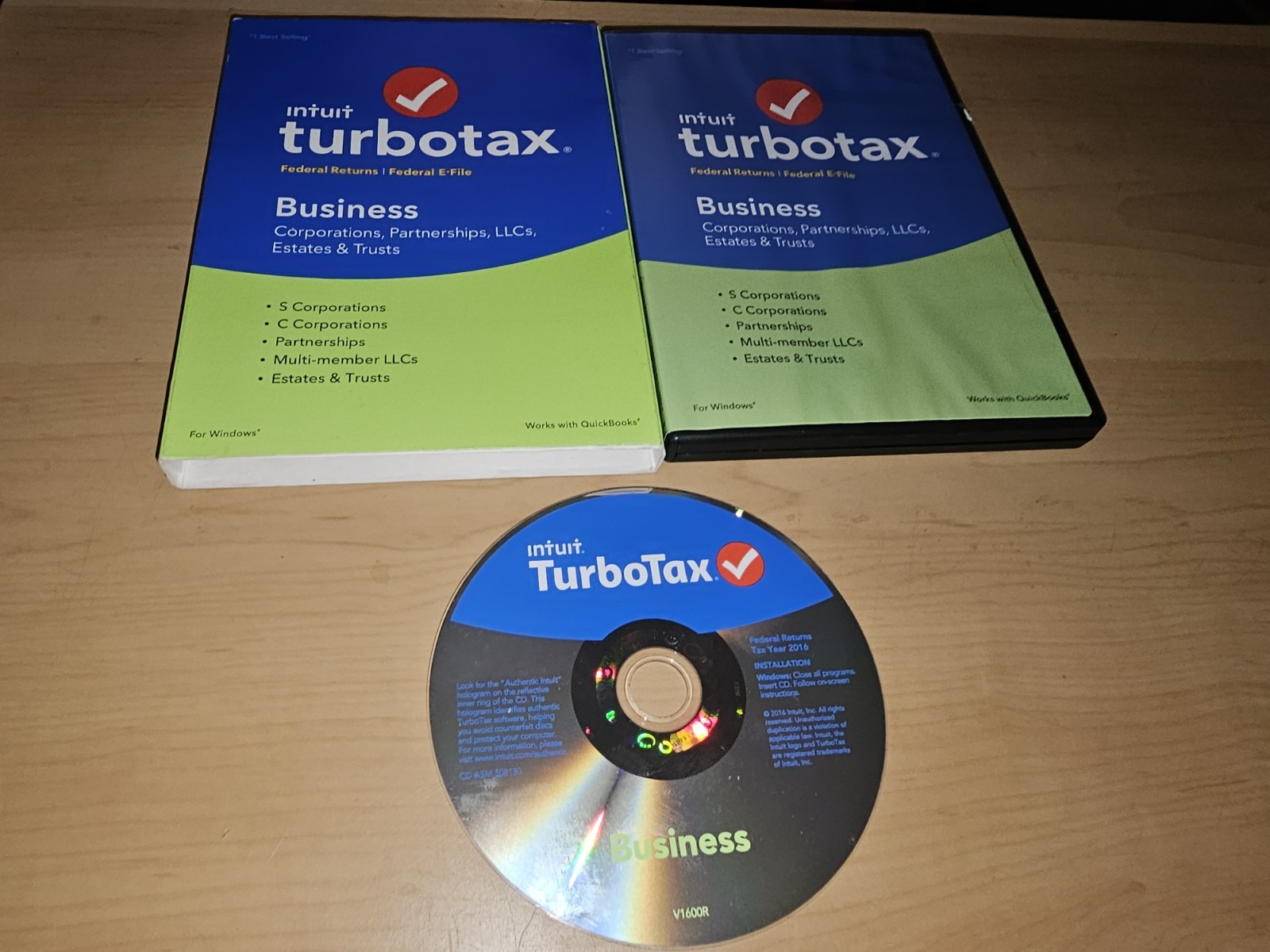 Turbotax BUSINESS 2016 CORPORATIONS Trusts ESTATES For Windows PC Turbo Tax