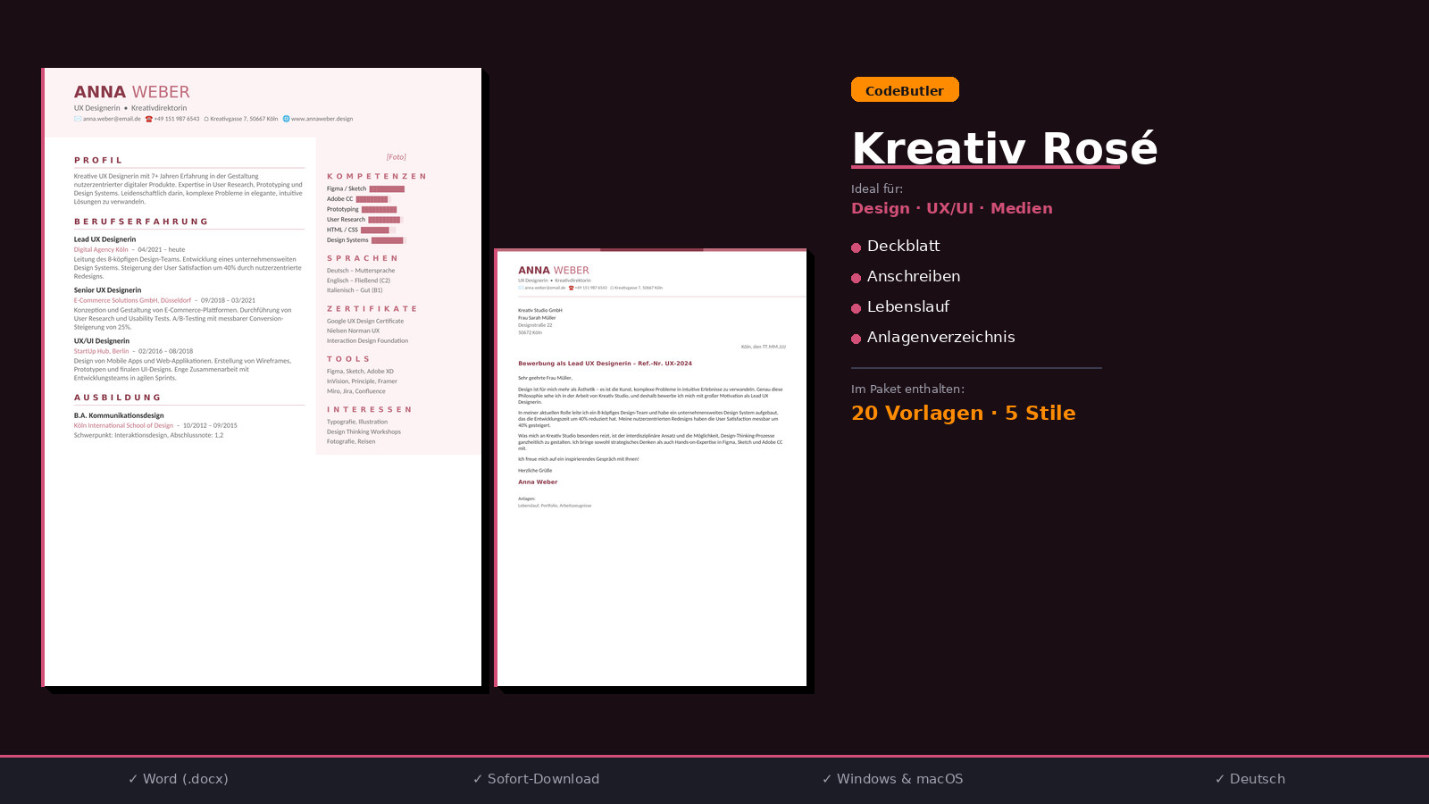 Application Templates Word – Large Bundle | Resume Cover Letter Cover Page 2026